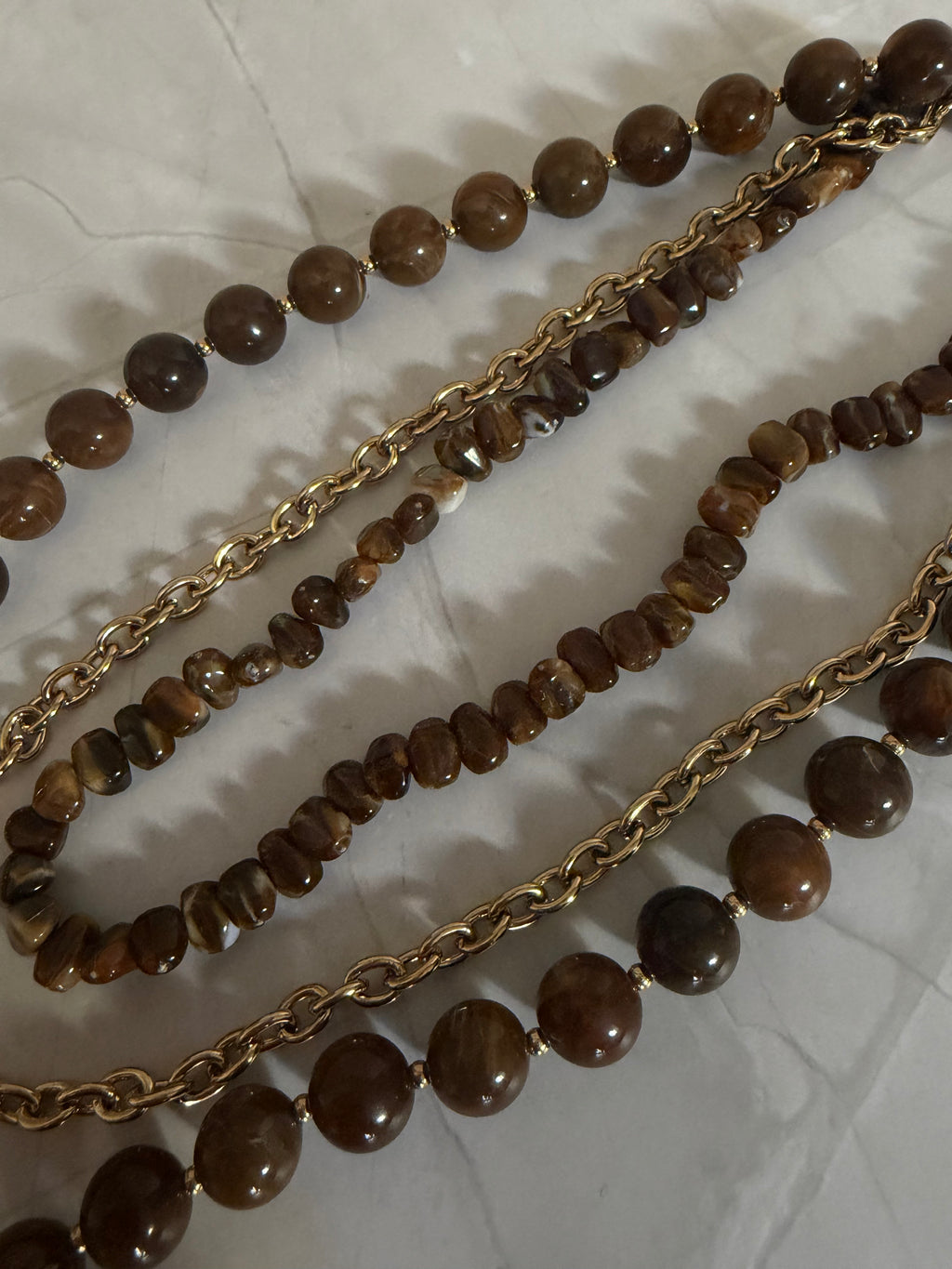 Collier Romy - Chocolat
