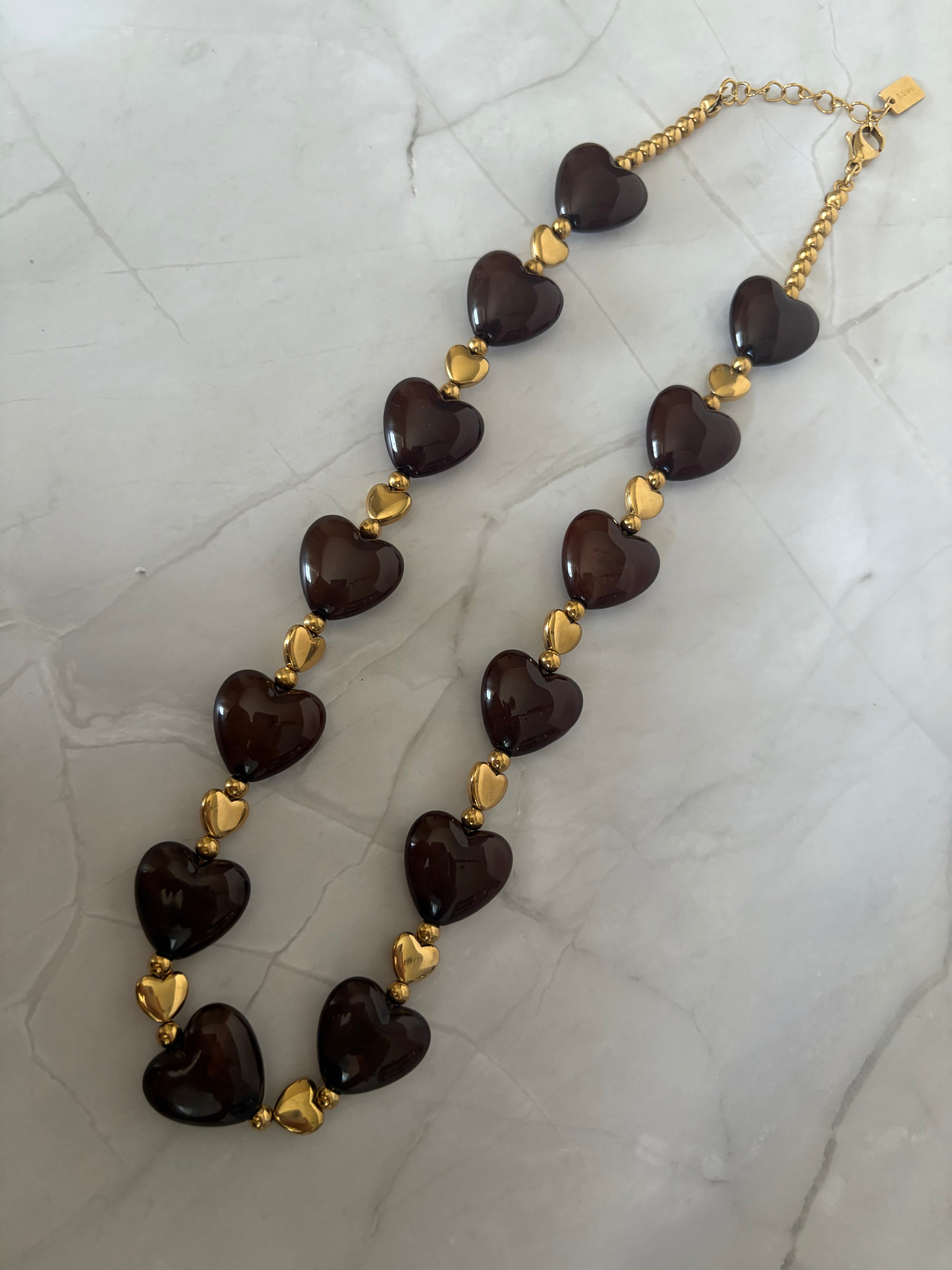 Collier Sasha - Chocolat