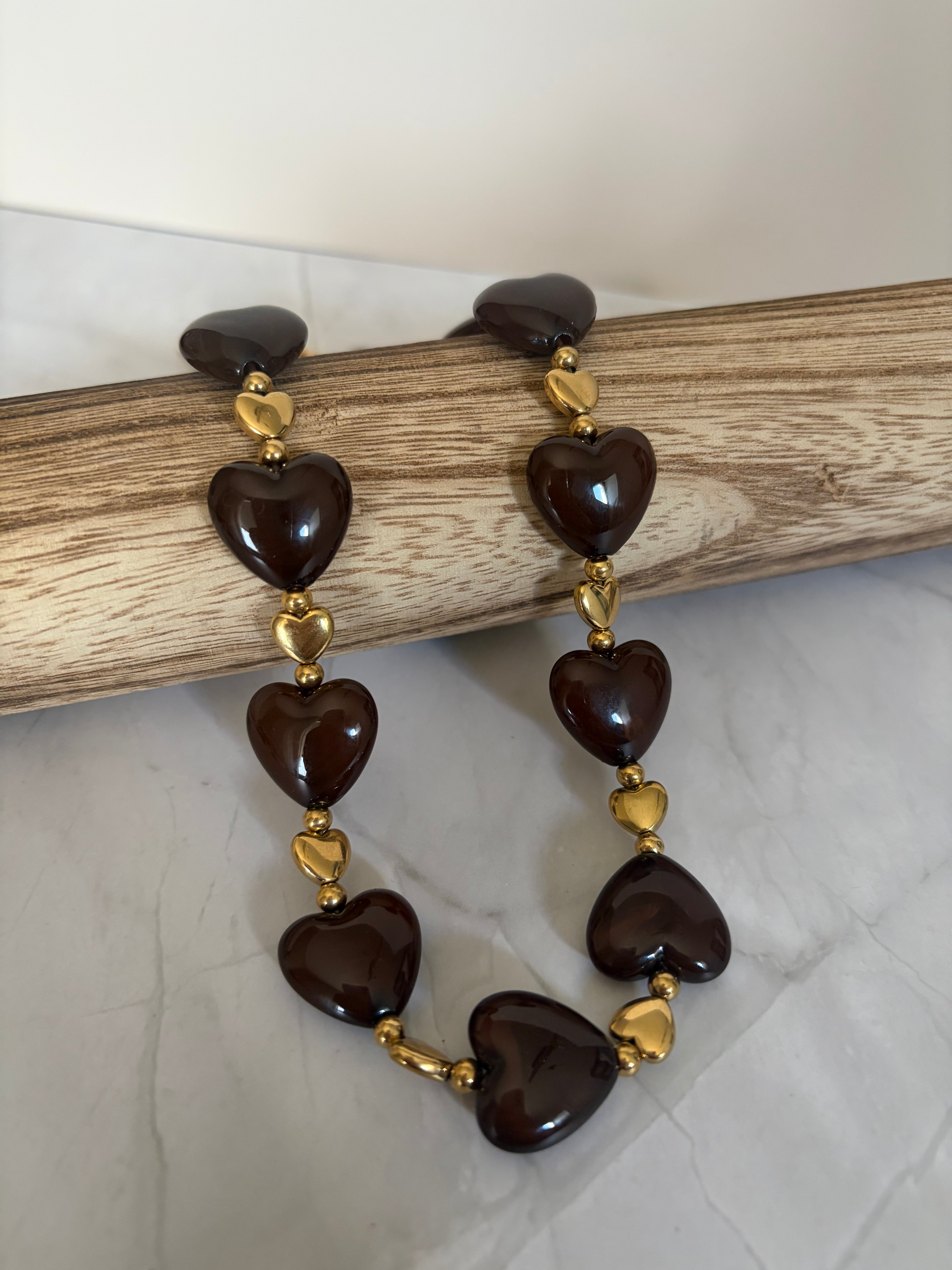 Collier Sasha - Chocolat
