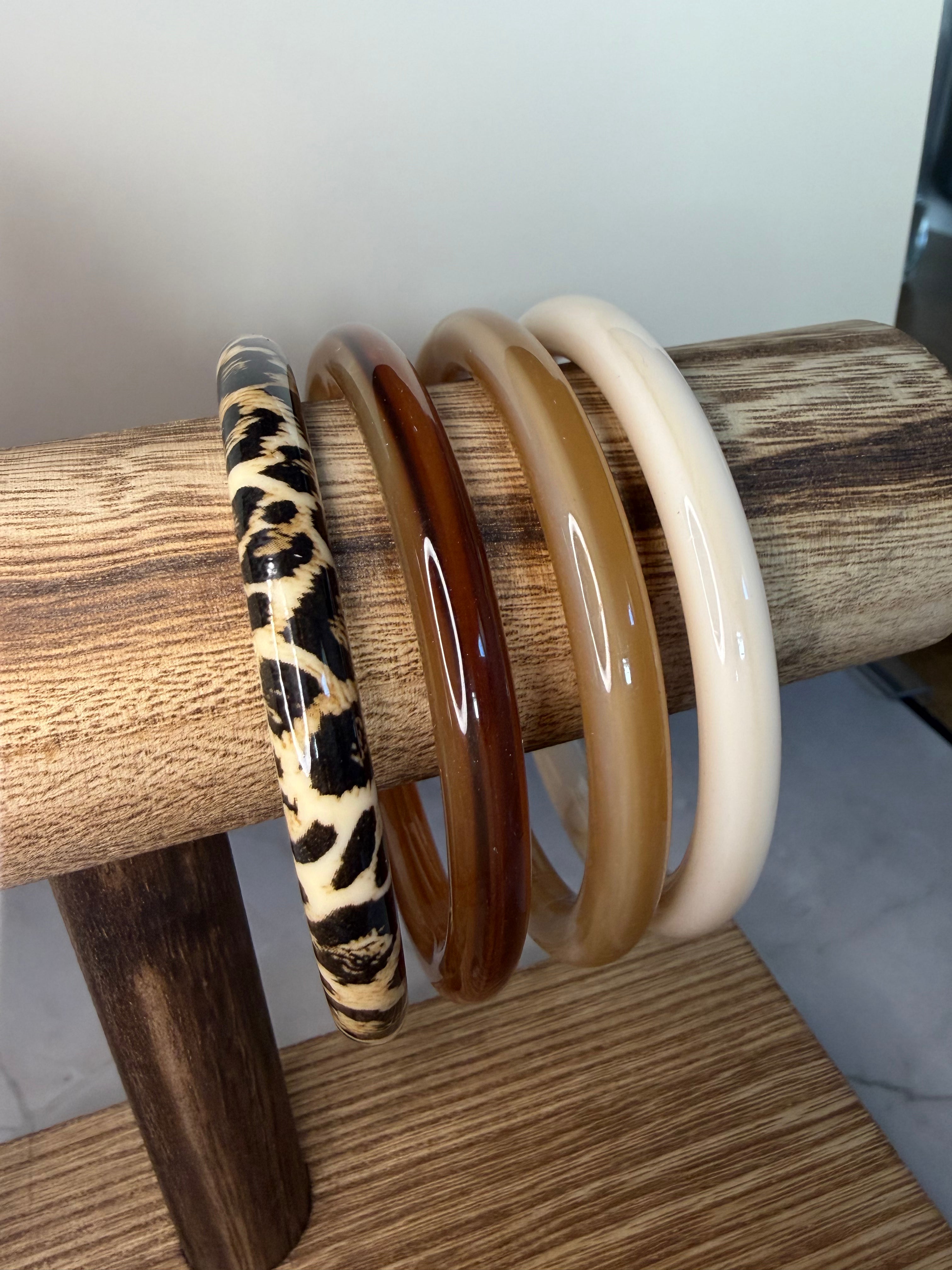 Bracelets jonc - Léopard