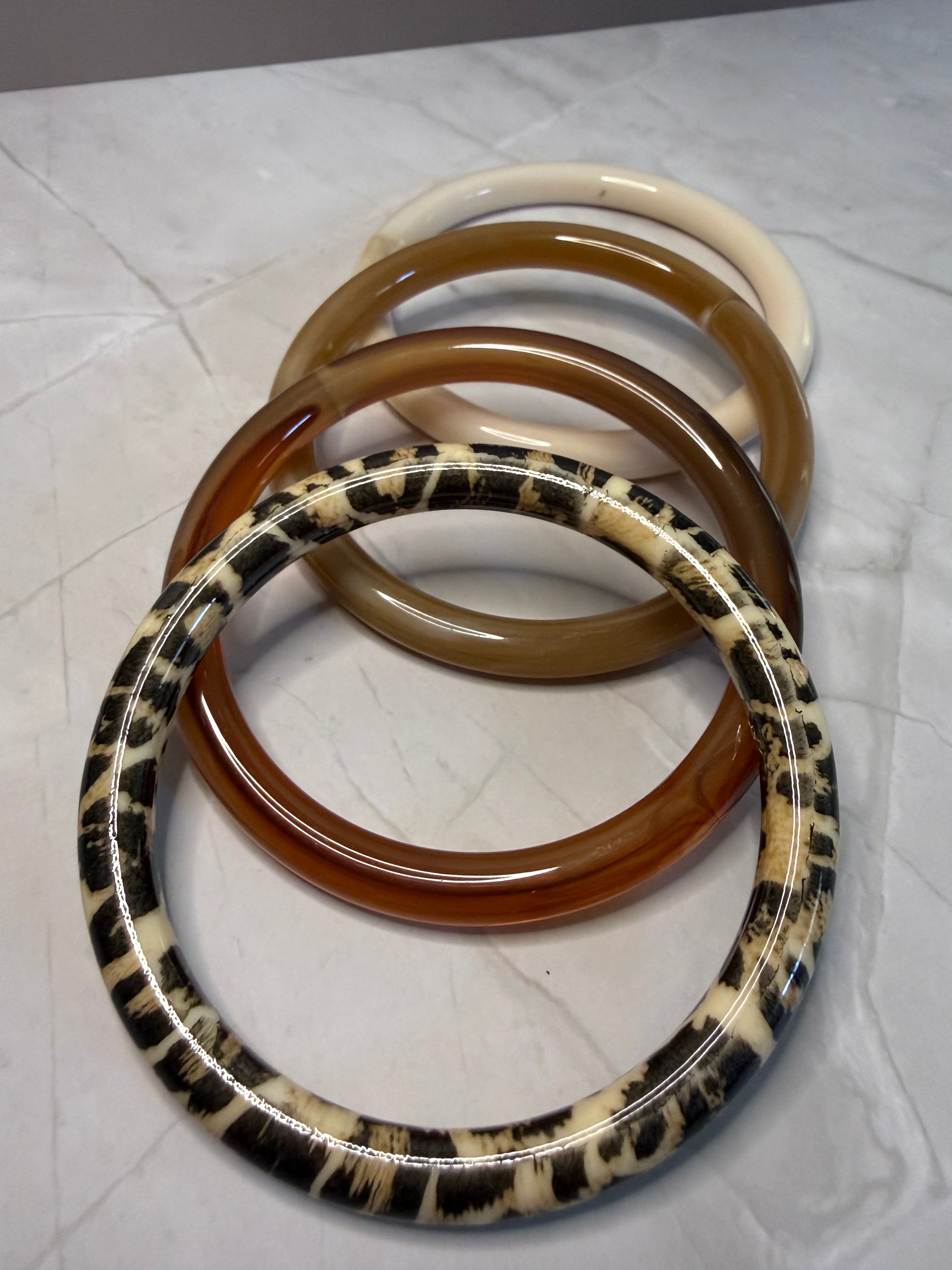 Bracelets jonc - Léopard