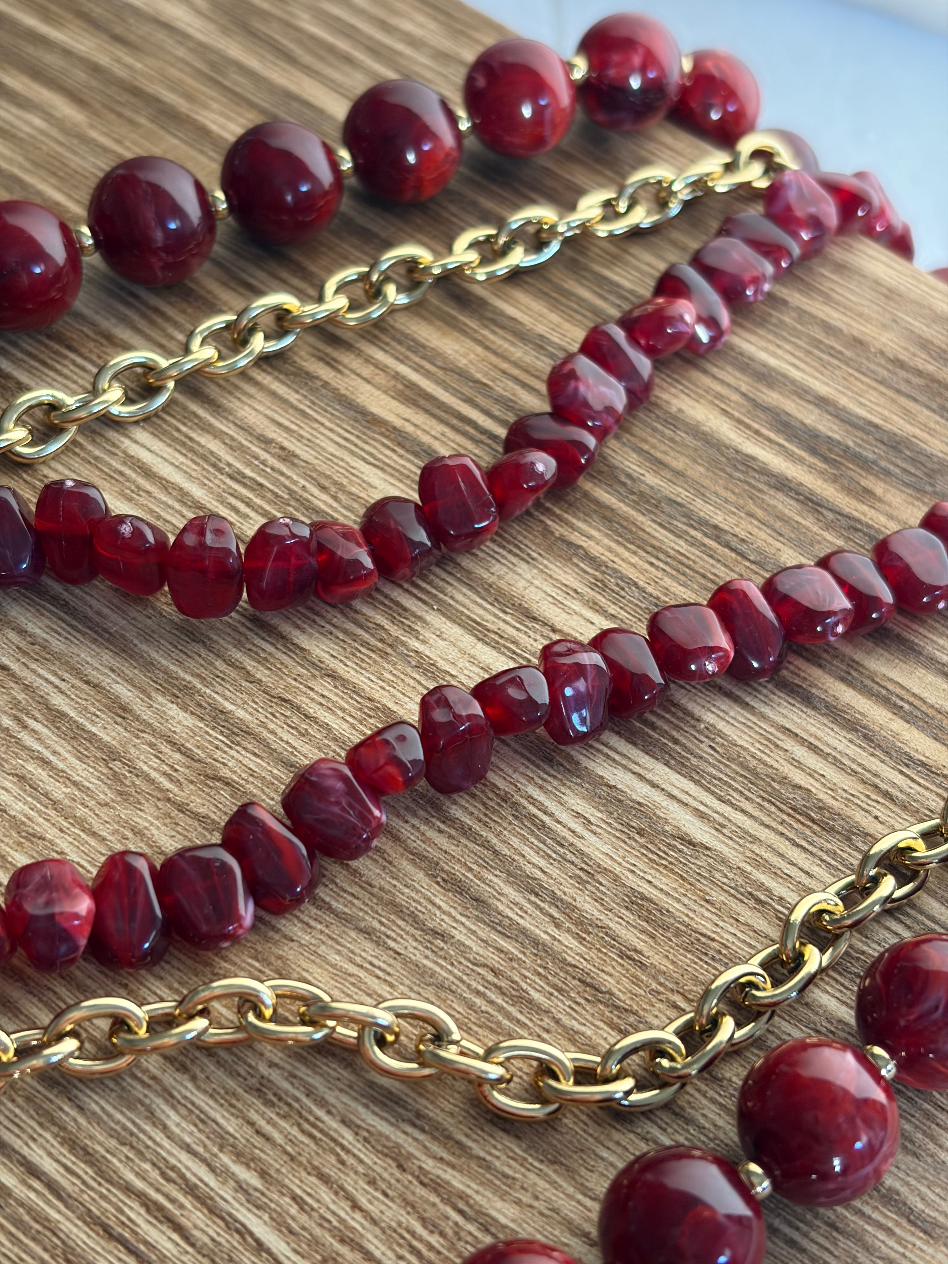 Collier Romy - Bordeaux