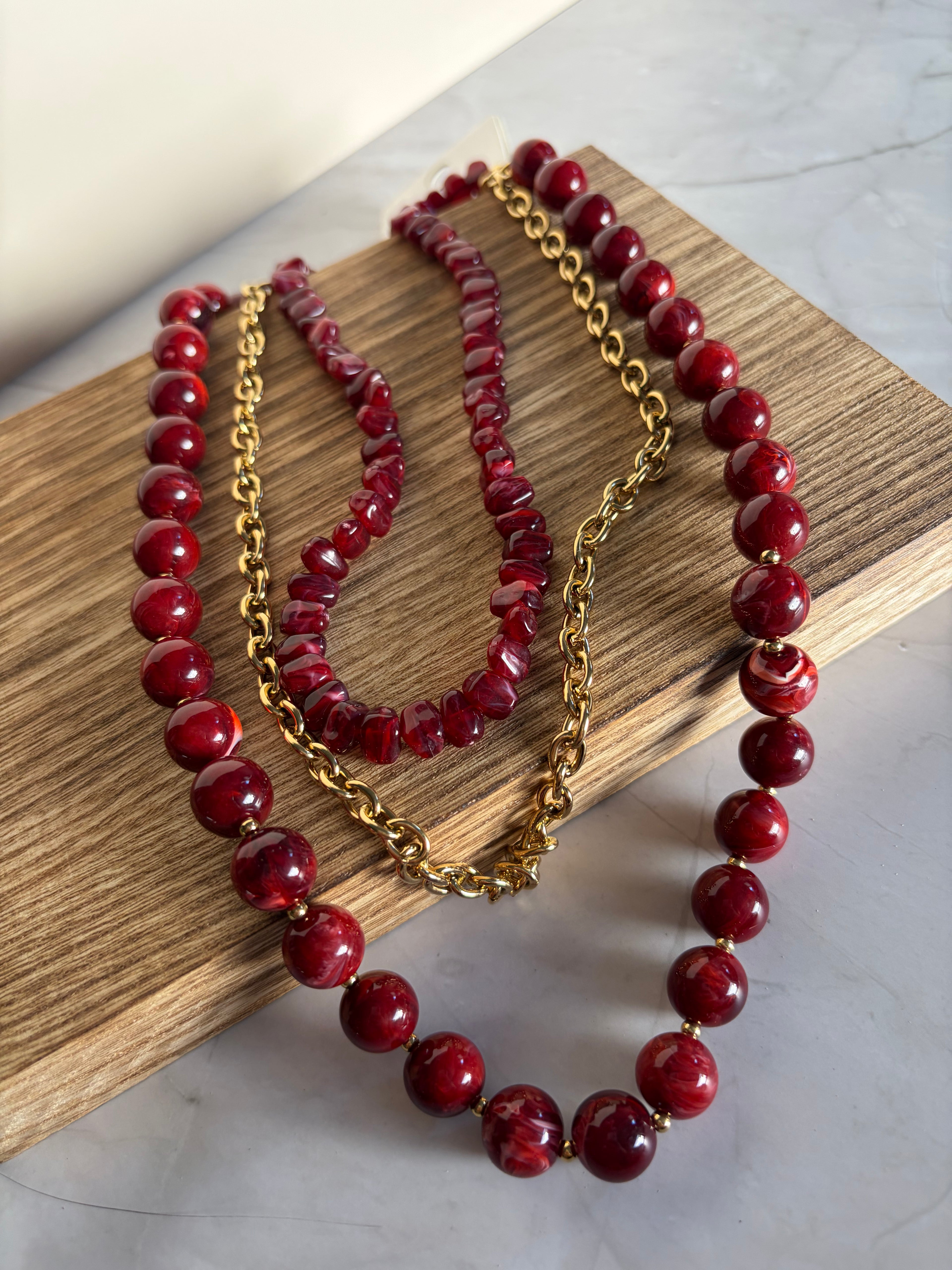 Collier Romy - Bordeaux