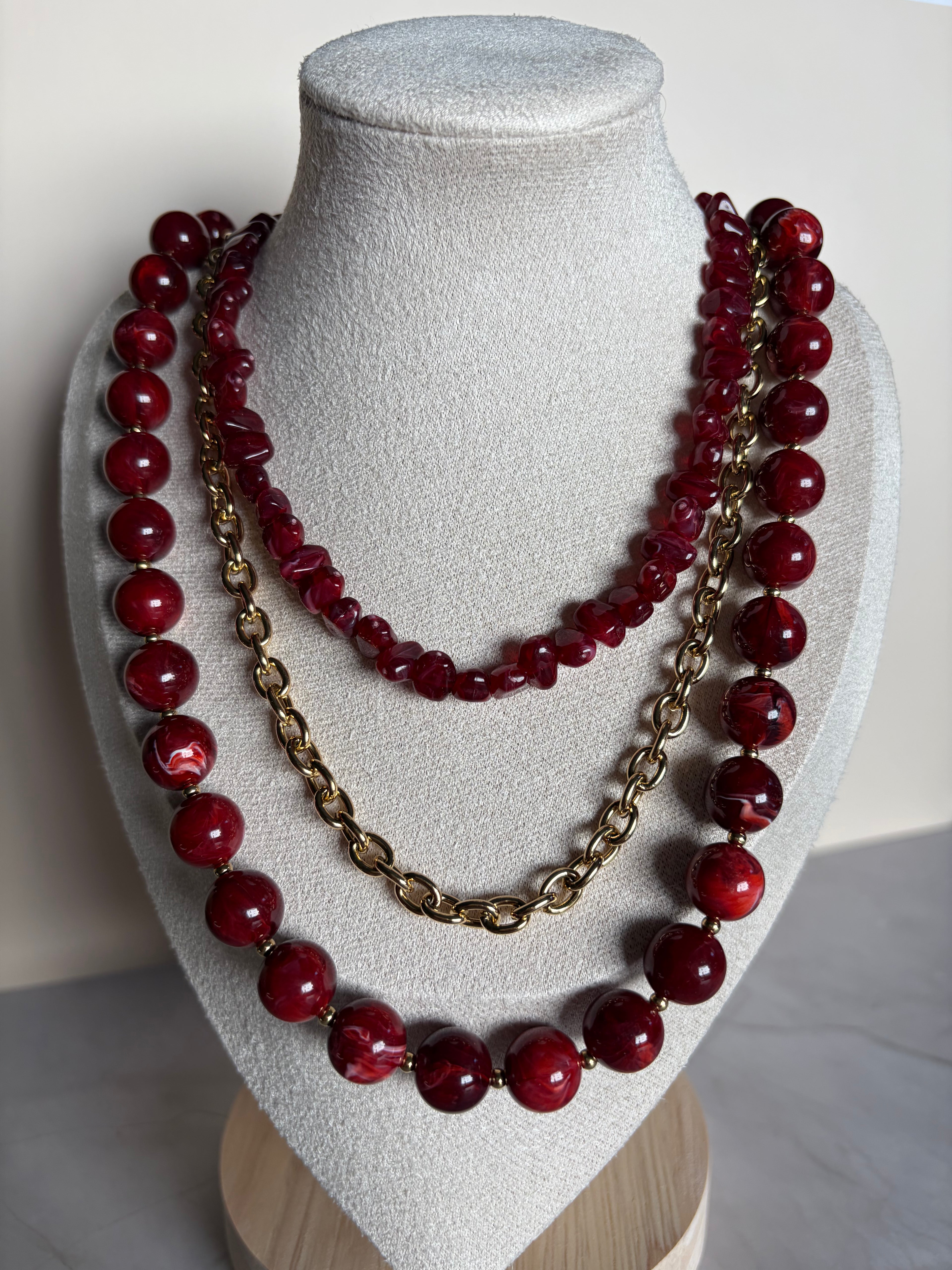 Collier Romy - Bordeaux