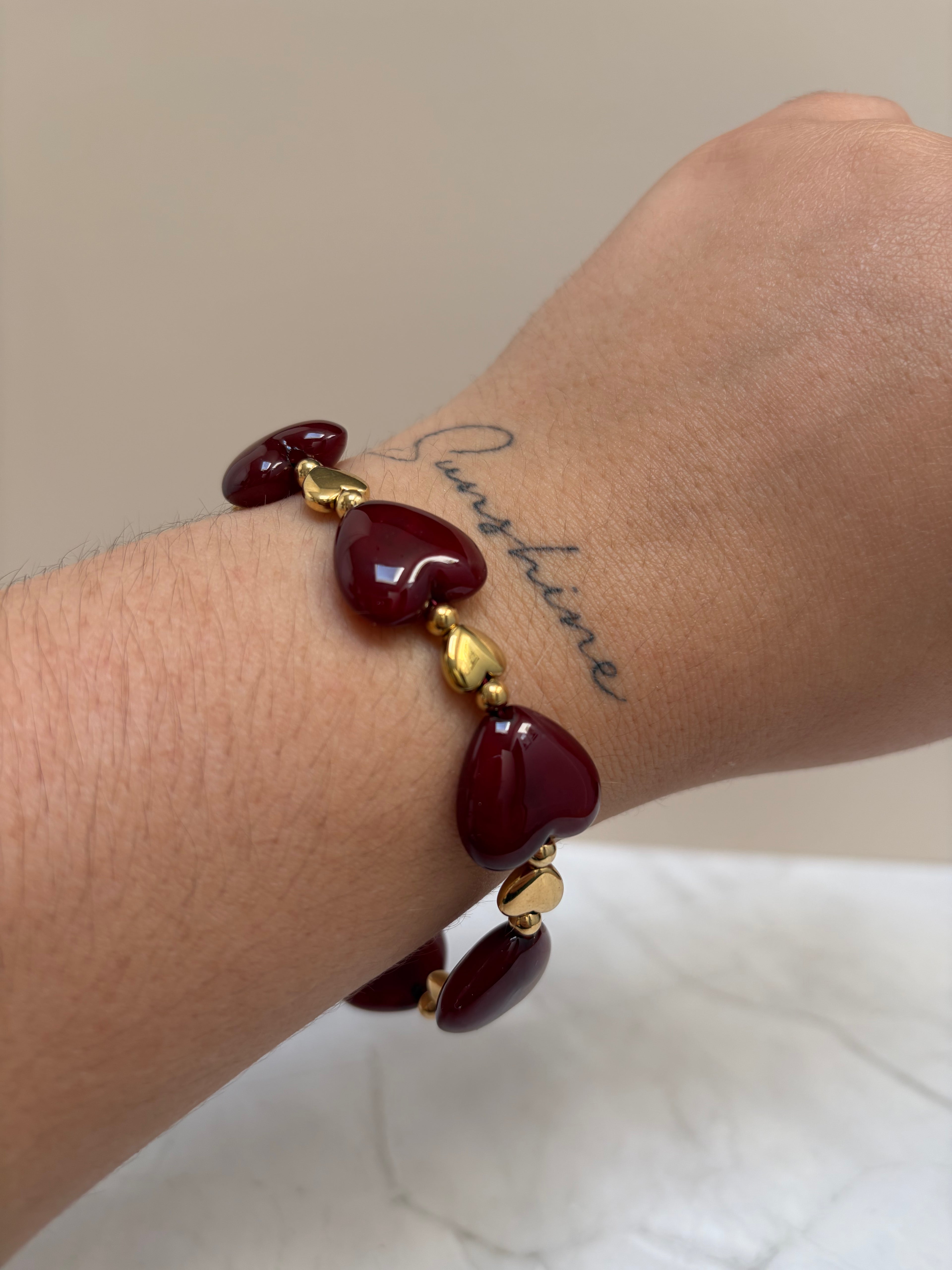 Bracelet Sasha - Bordeaux