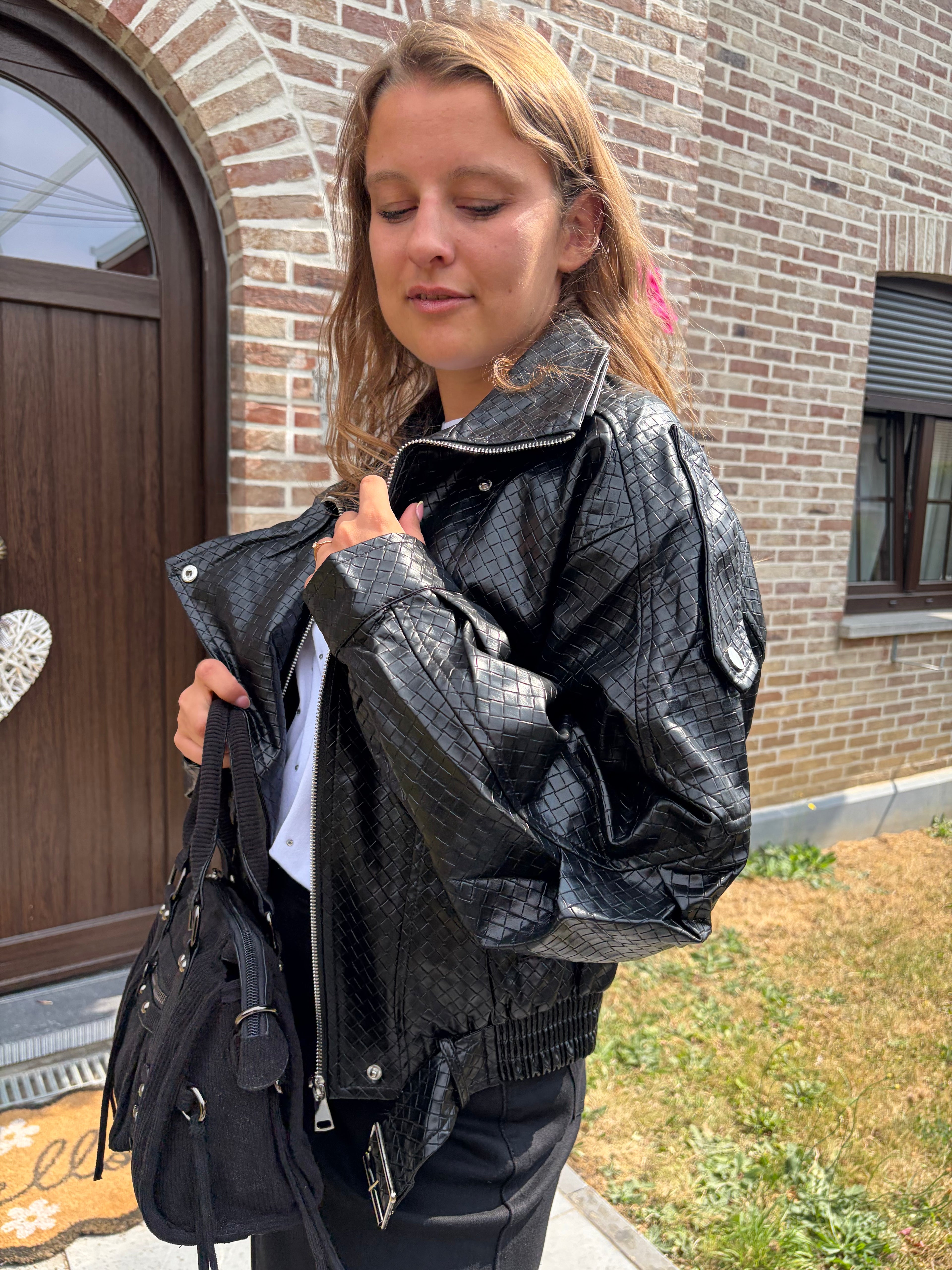 Veste en similicuir Alba