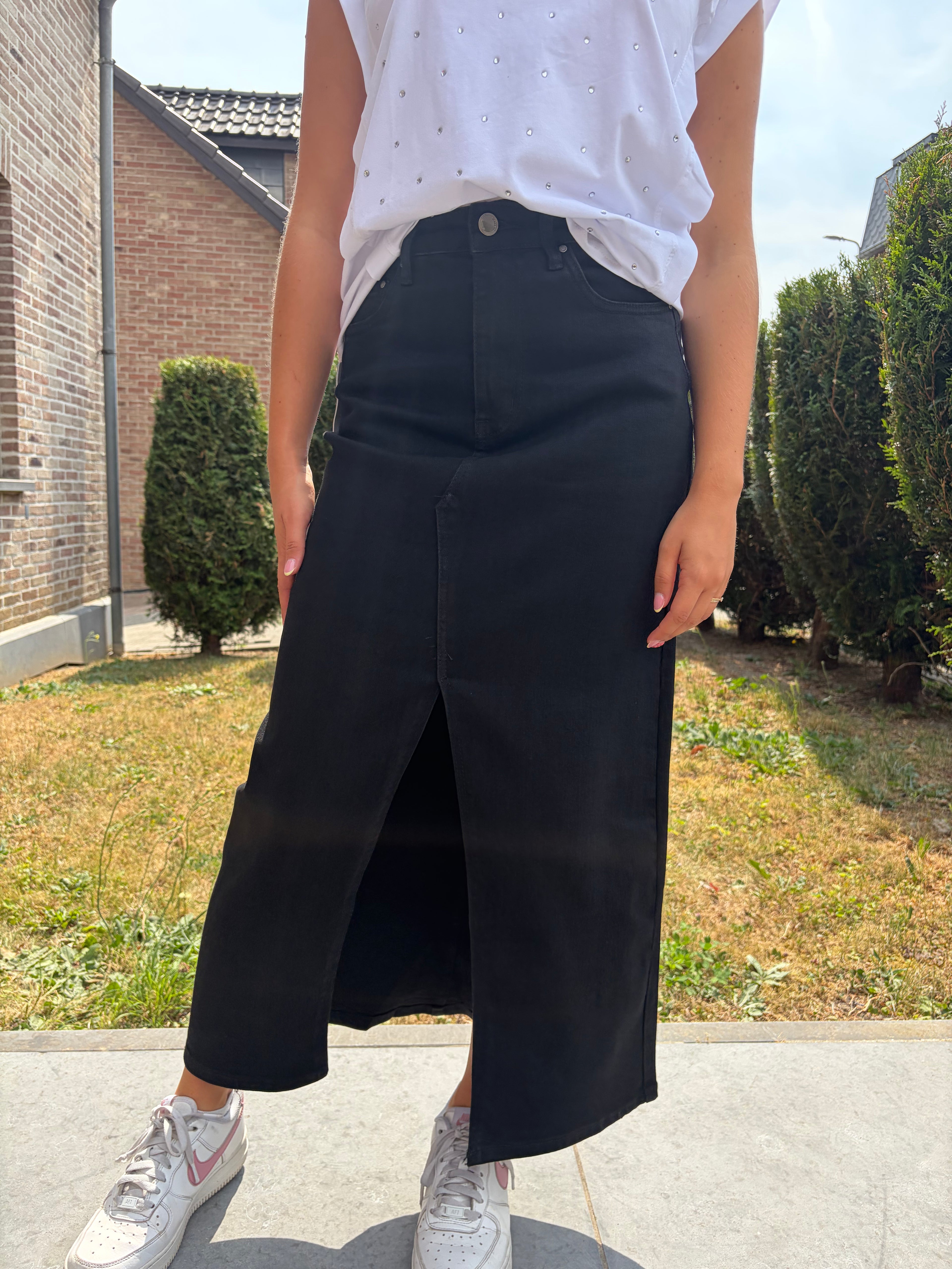 Jupe longue en jeans Pauline