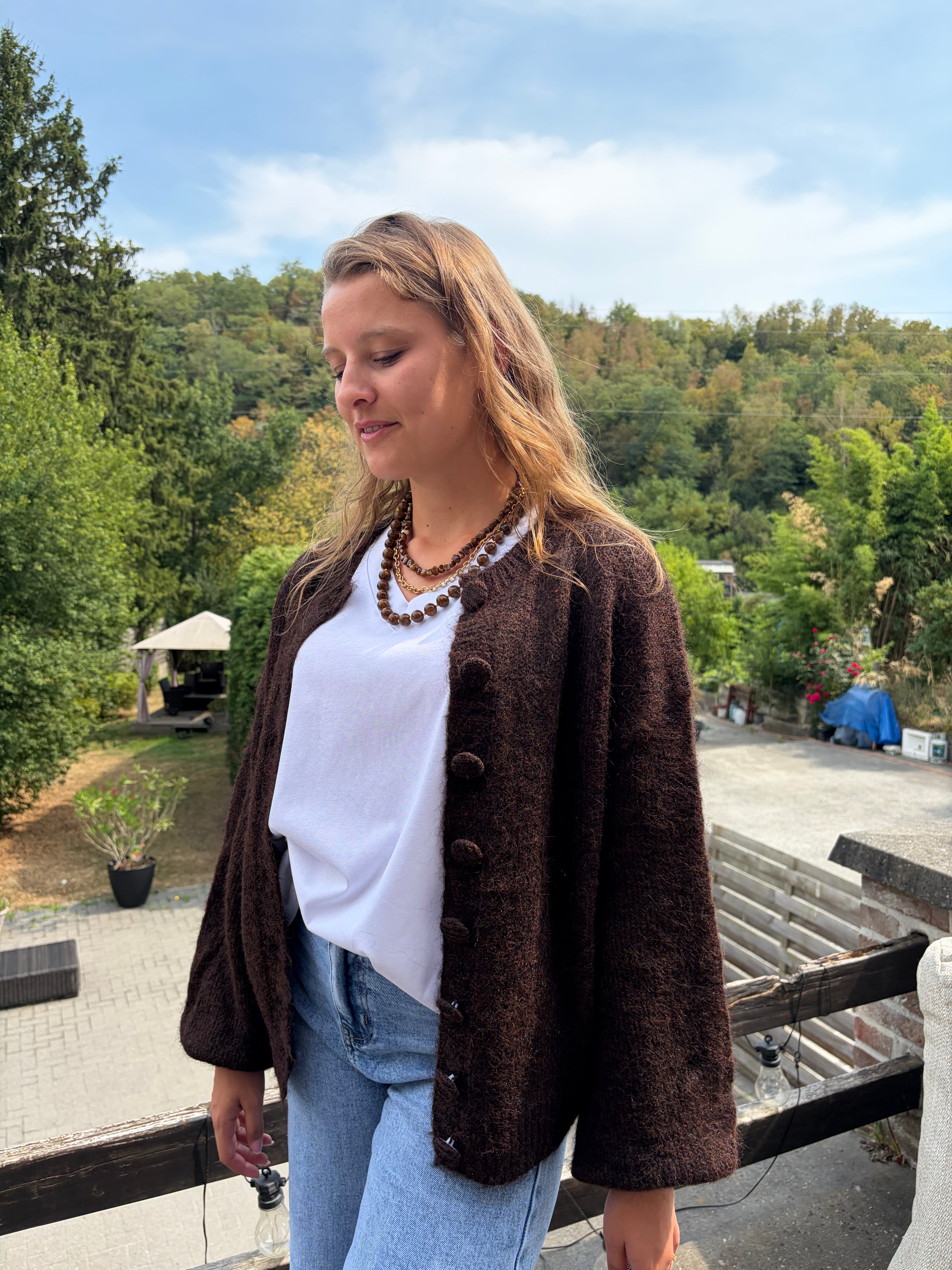 Gilet Inès - Chocolat