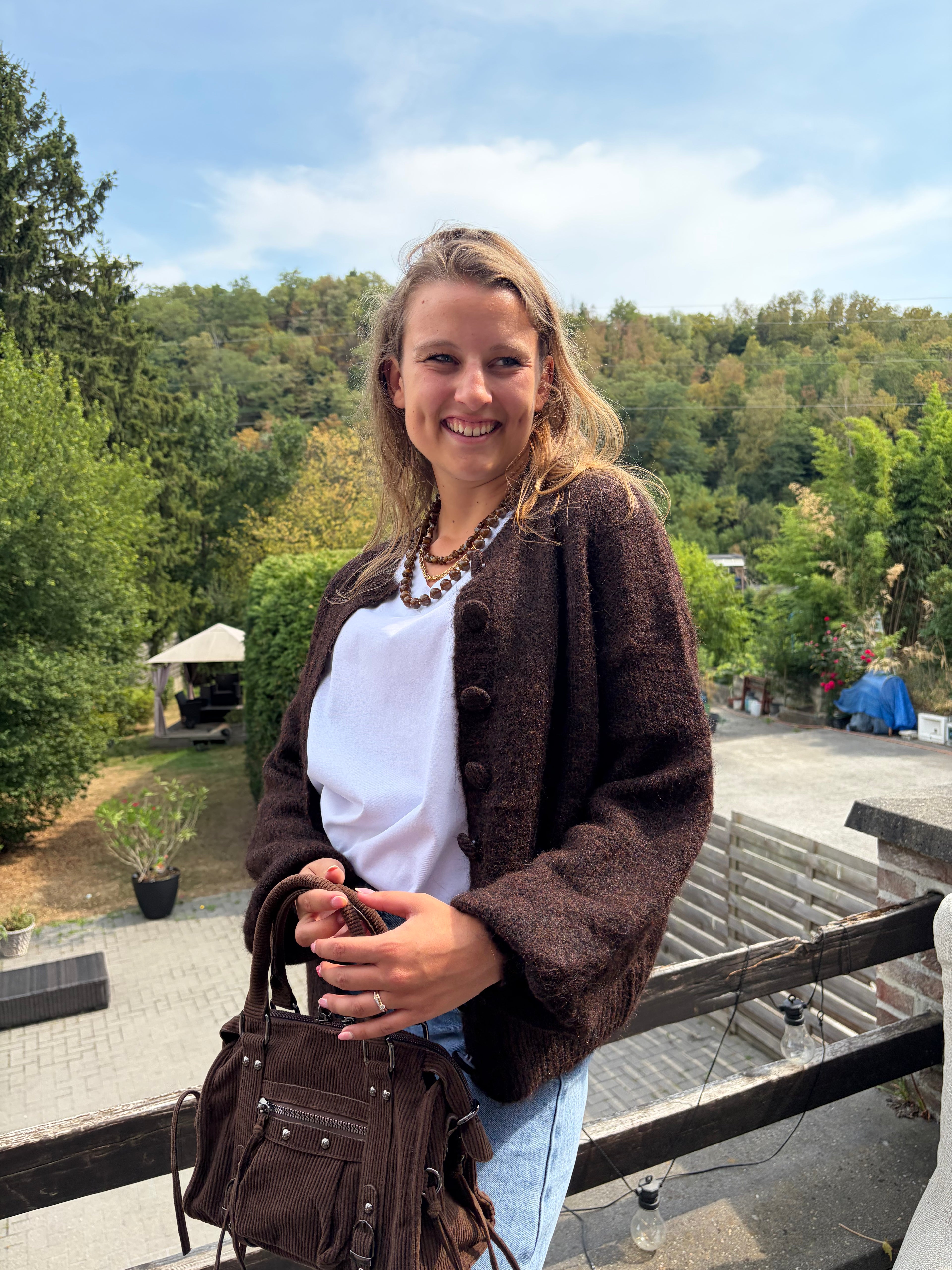 Gilet Inès - Chocolat