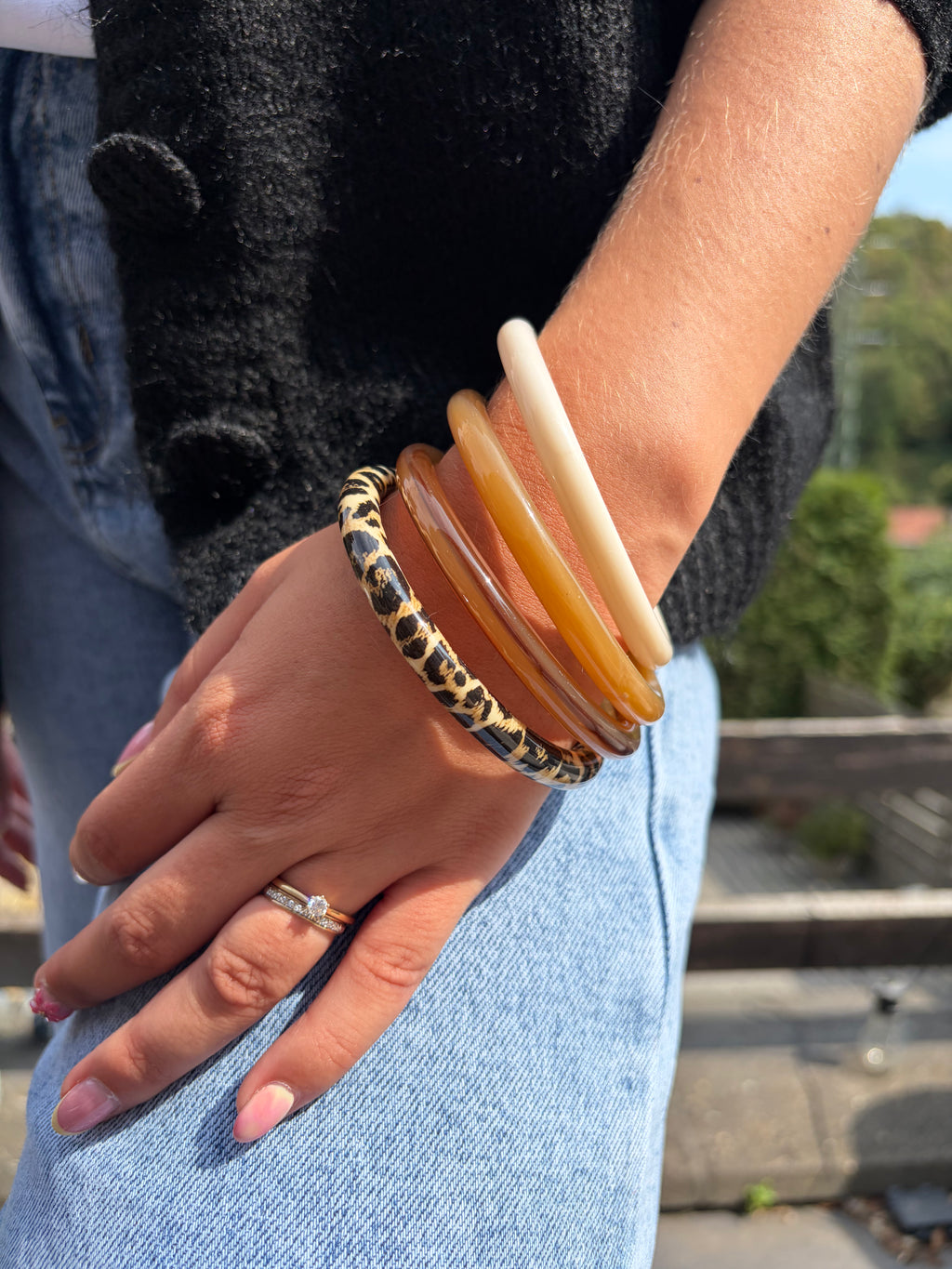 Bracelets jonc - Léopard