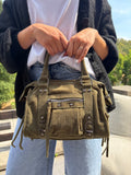 Sac à main velours côtélé - Kaki