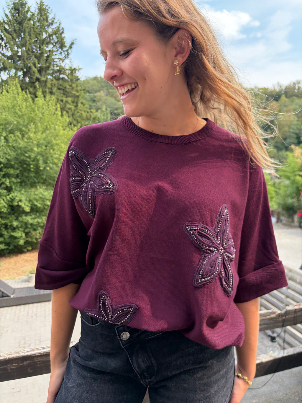 Pull Morgane - Bordeaux