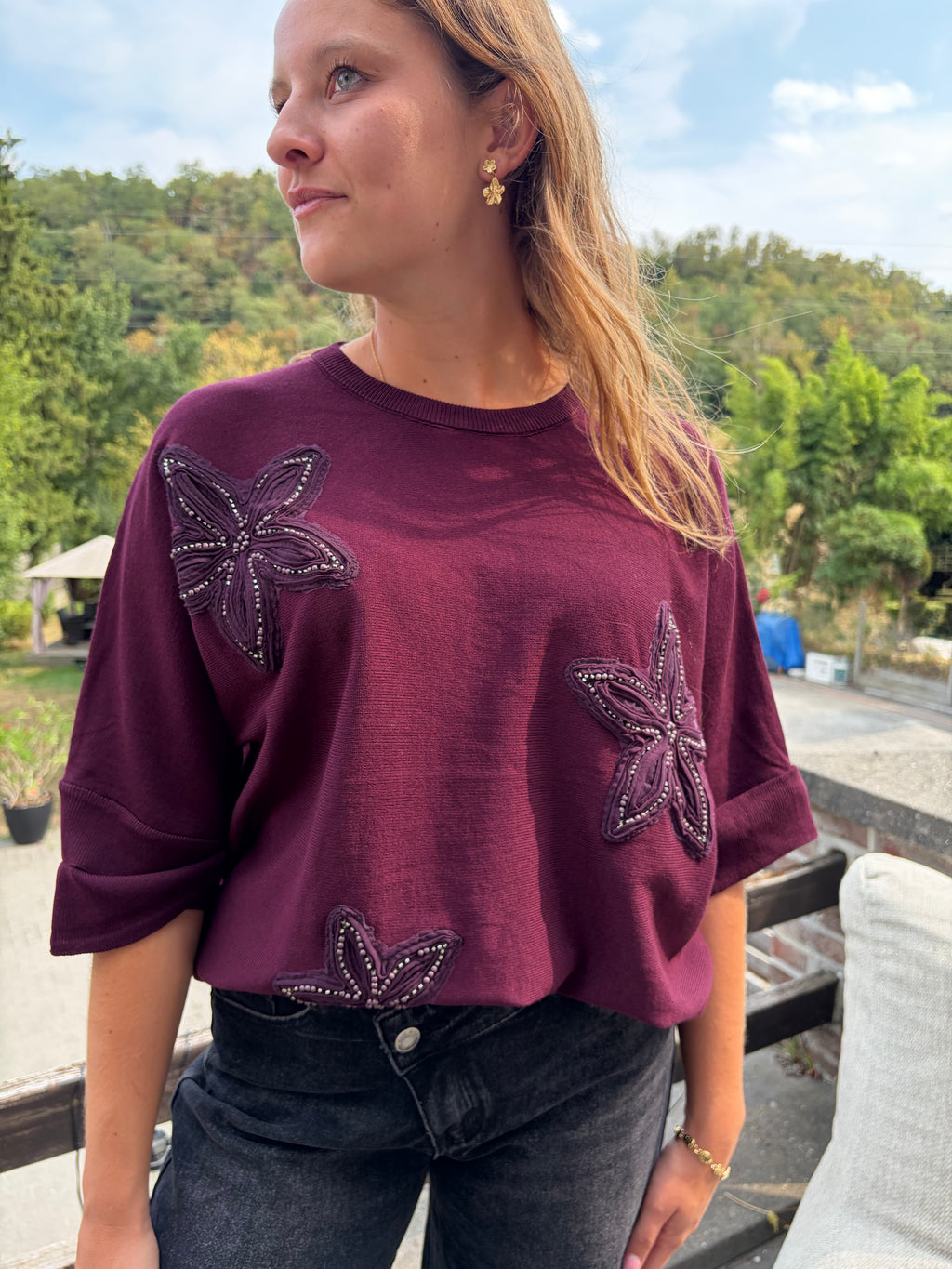 Pull Morgane - Bordeaux