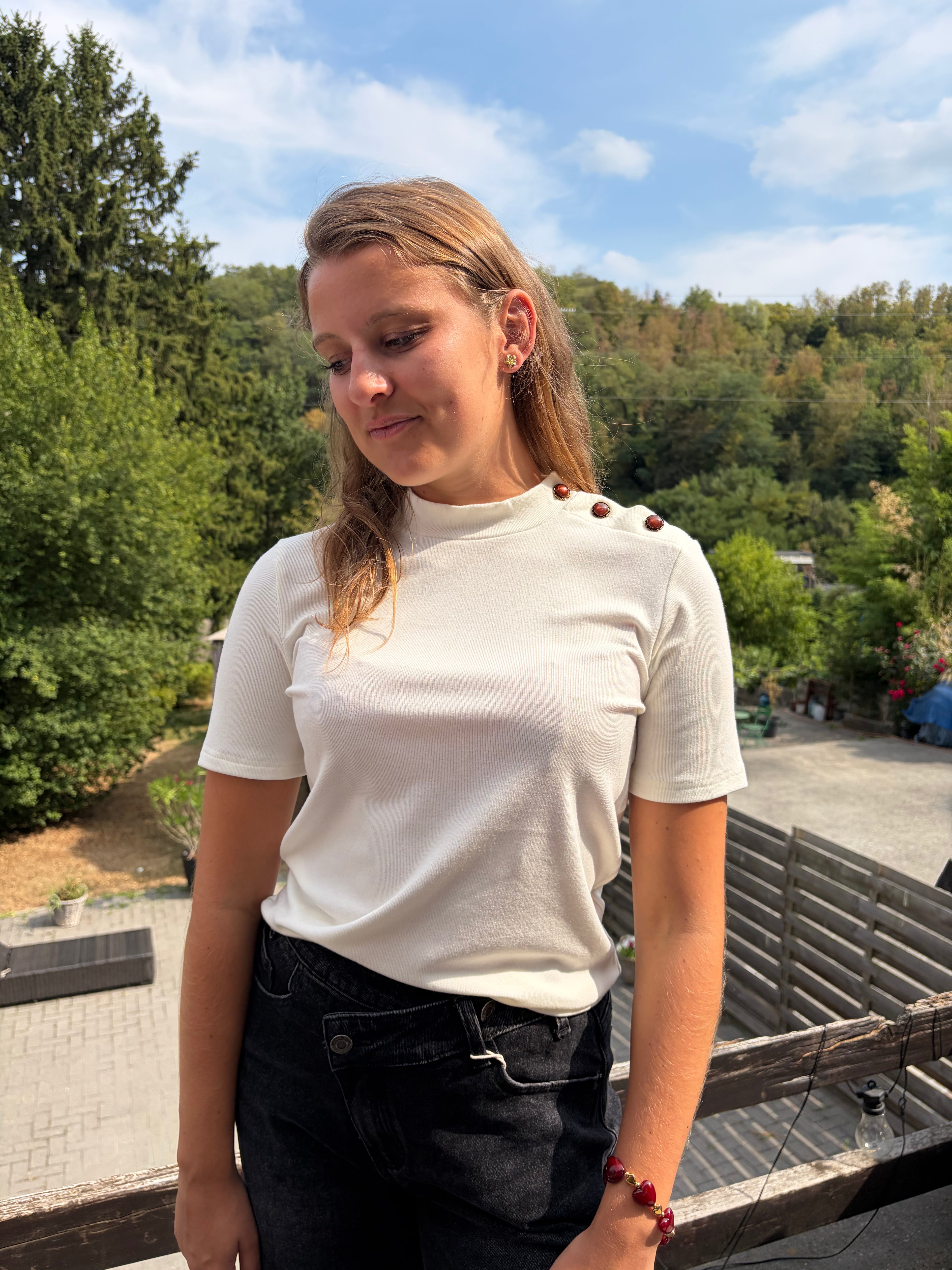 T-shirt Justine - Blanc