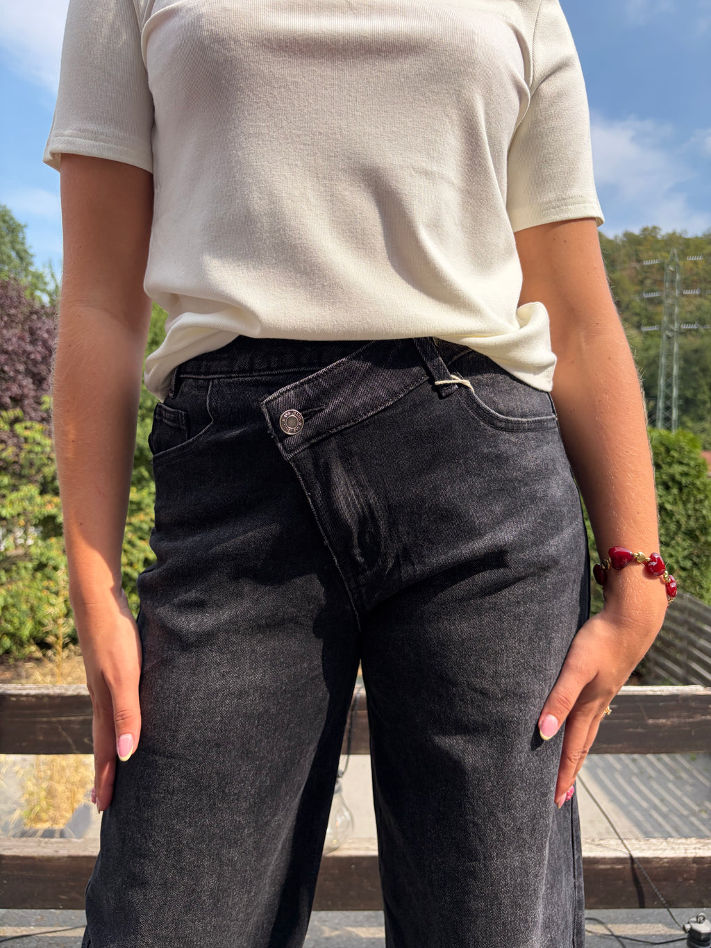 Jeans asymétrique