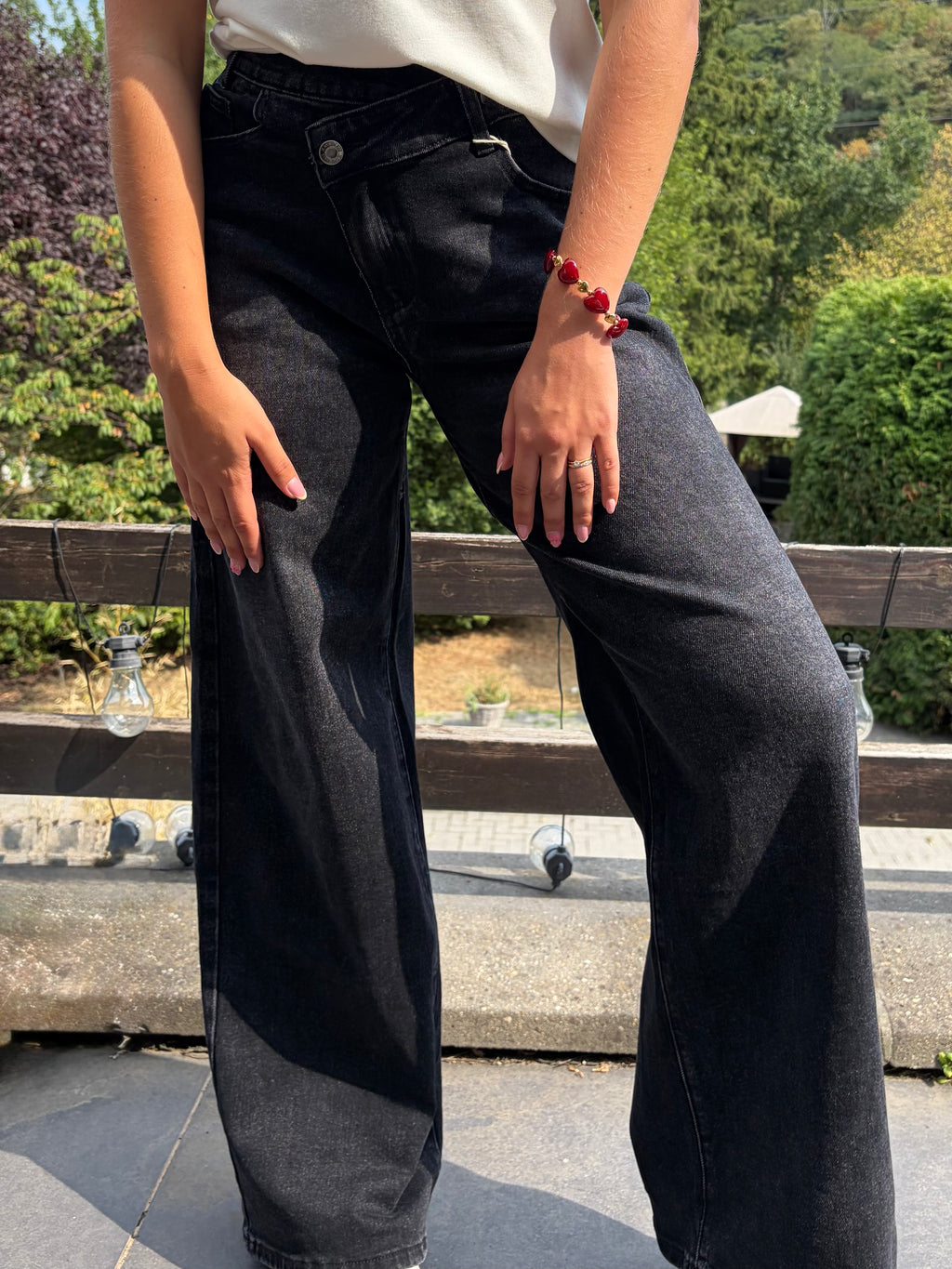 Jeans asymétrique