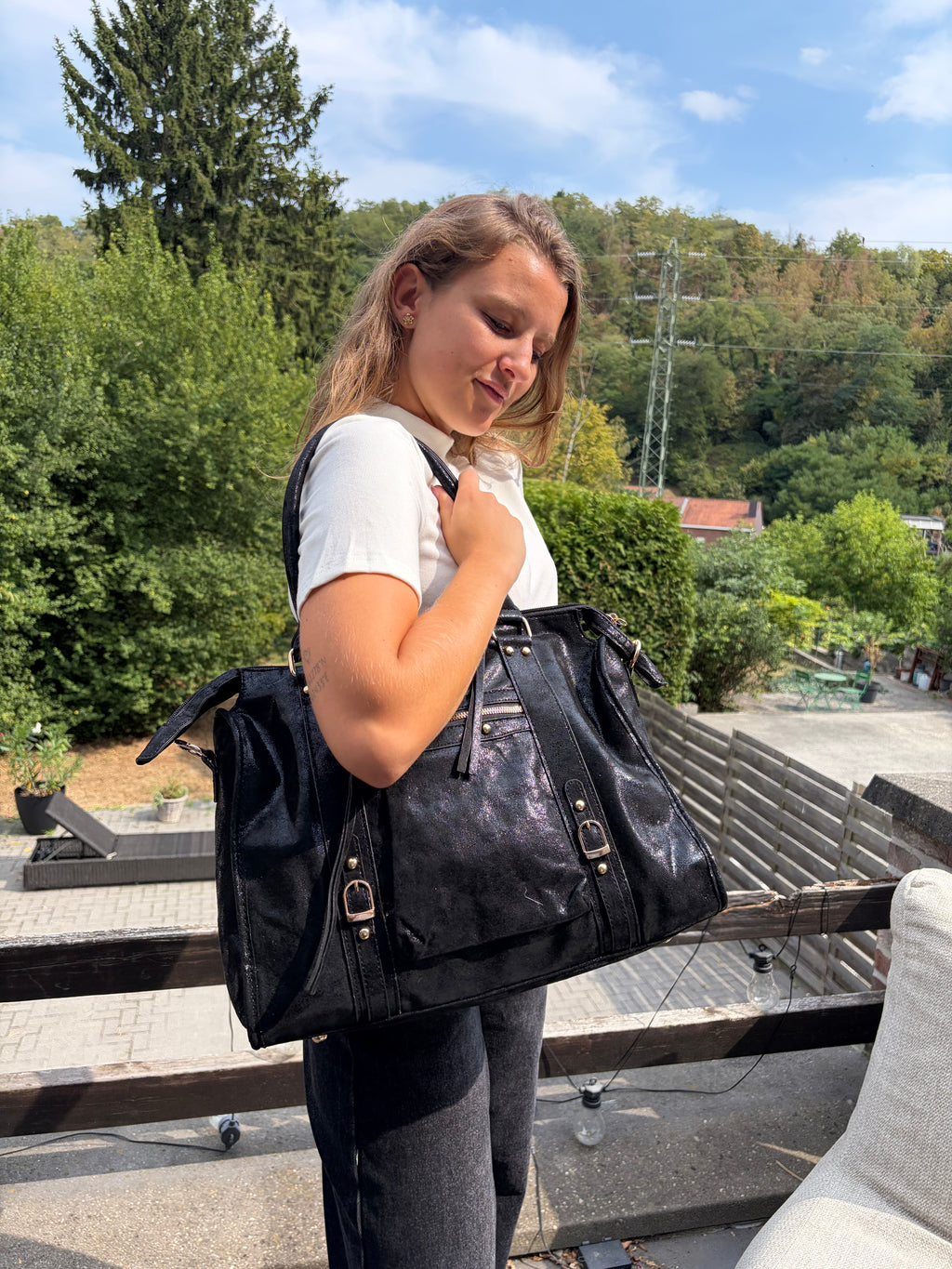 Sac métallisé - Noir