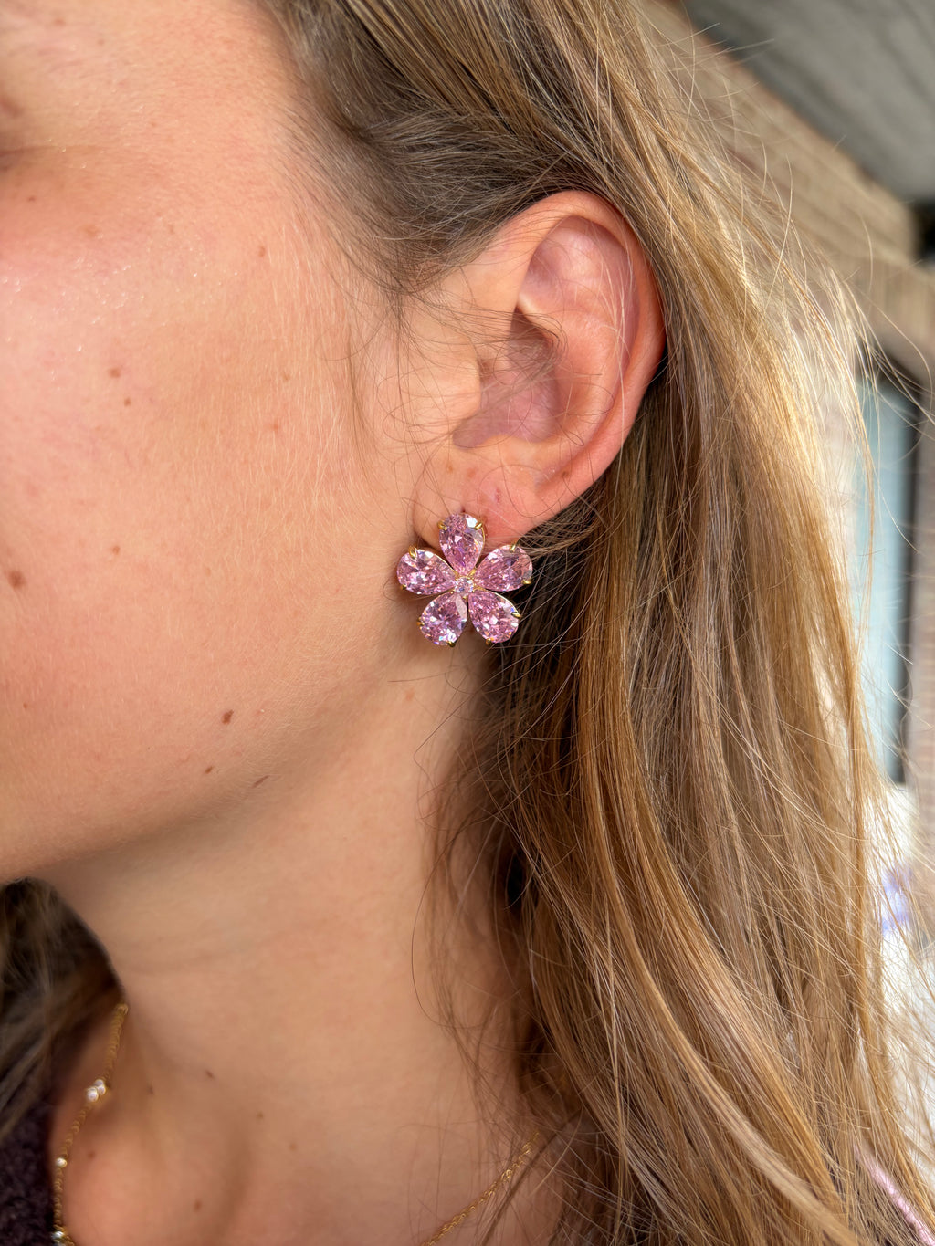 Boucles d'oreilles Alba - Rose