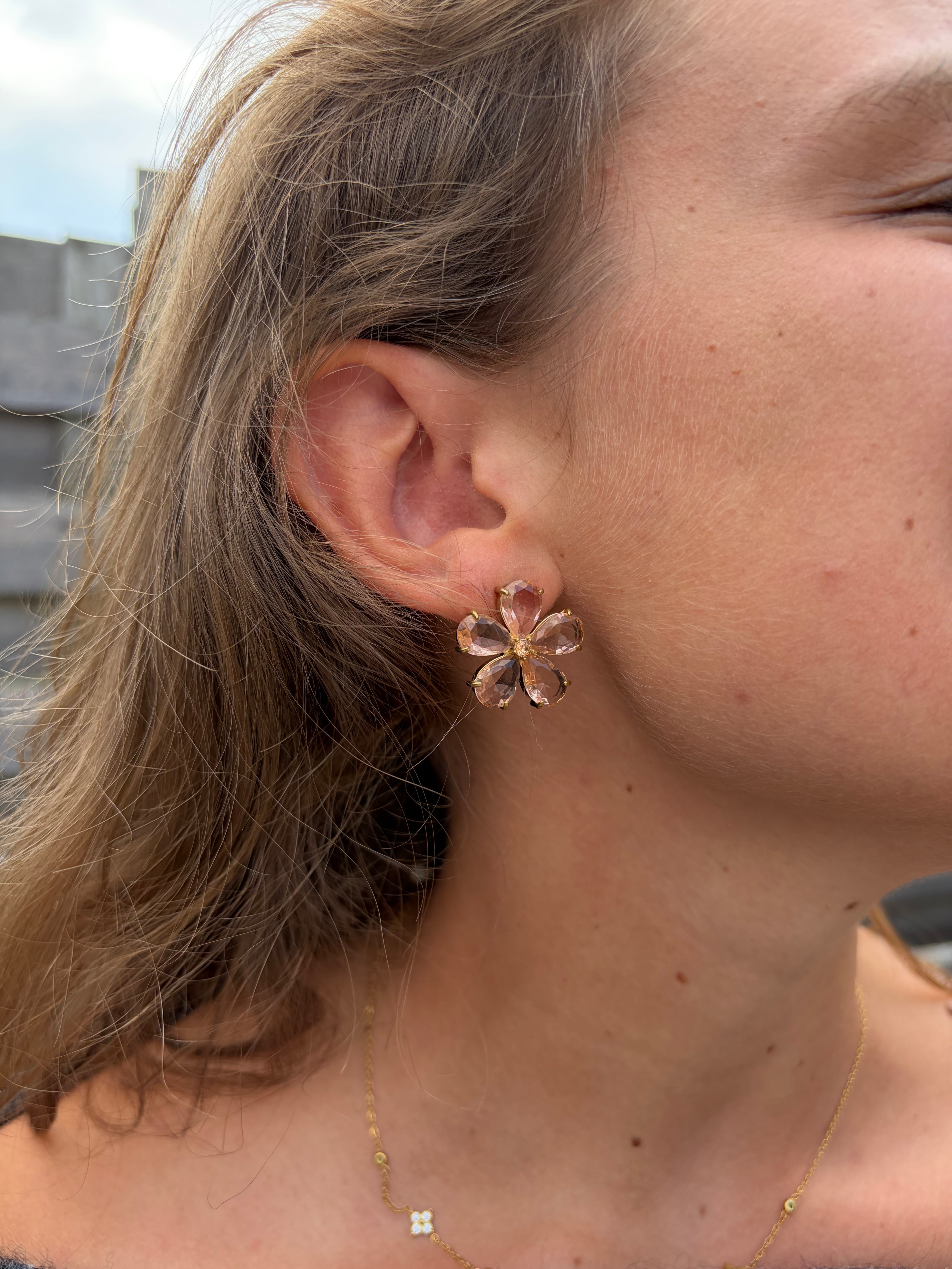 Boucles d'oreilles Alba - Champagne