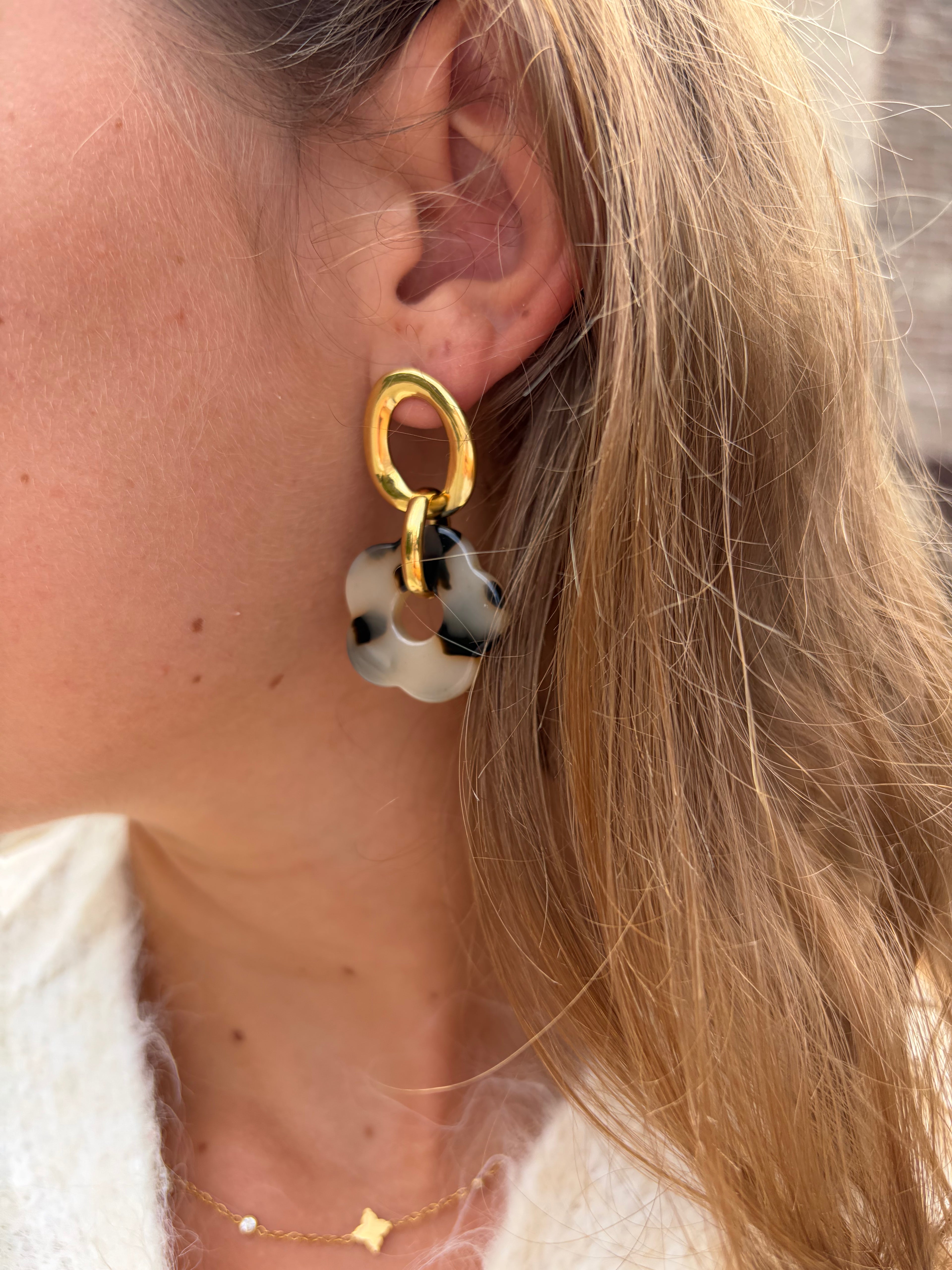 Boucles d'oreilles Ambre