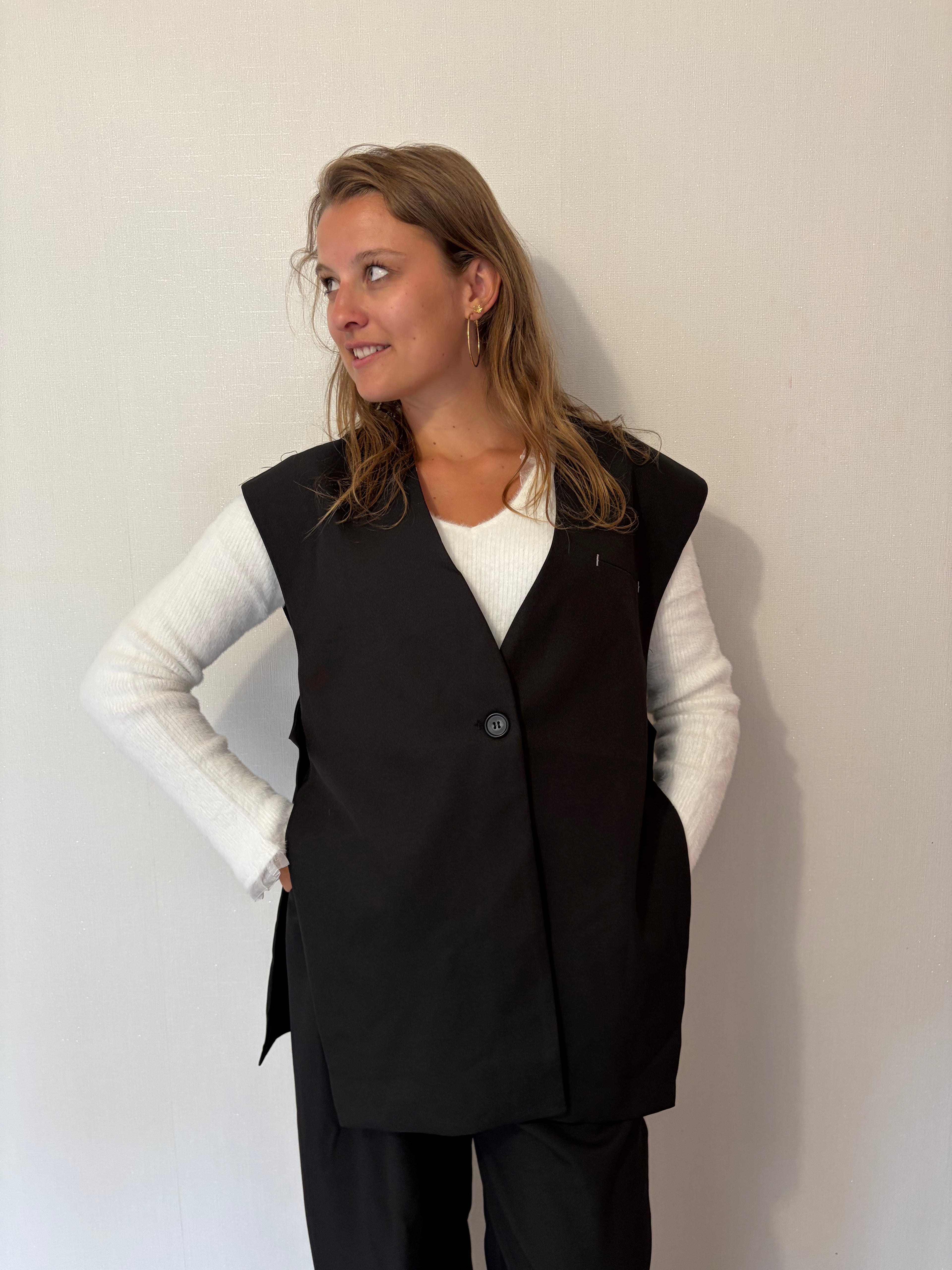 Blazer sans manches Jenny - Noir