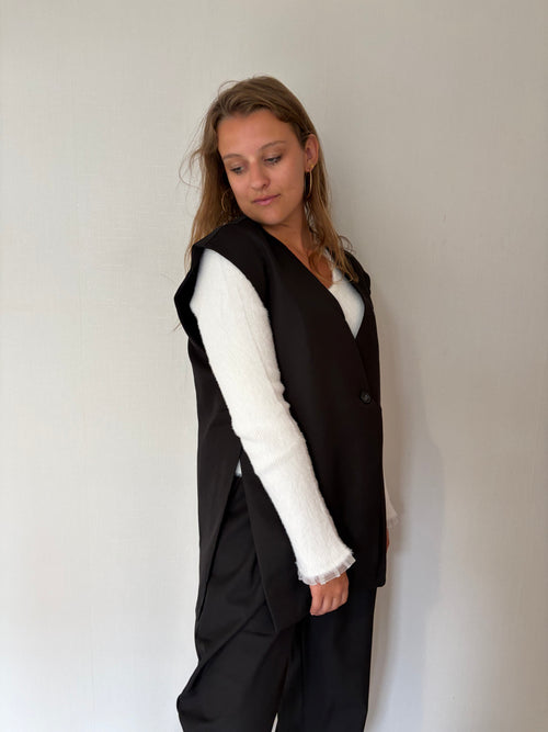 Blazer sans manches Jenny - Noir