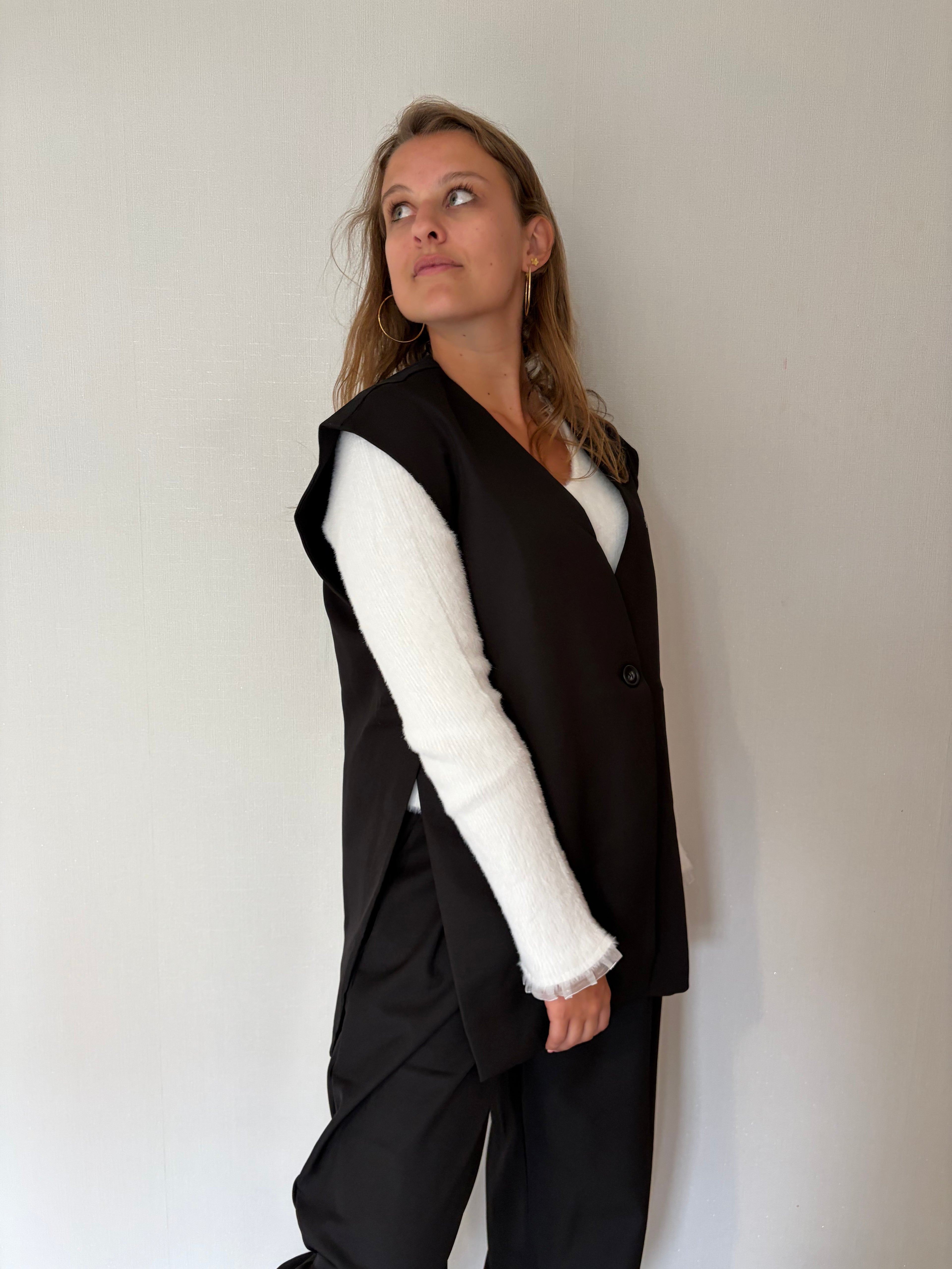 Blazer sans manches Jenny - Noir