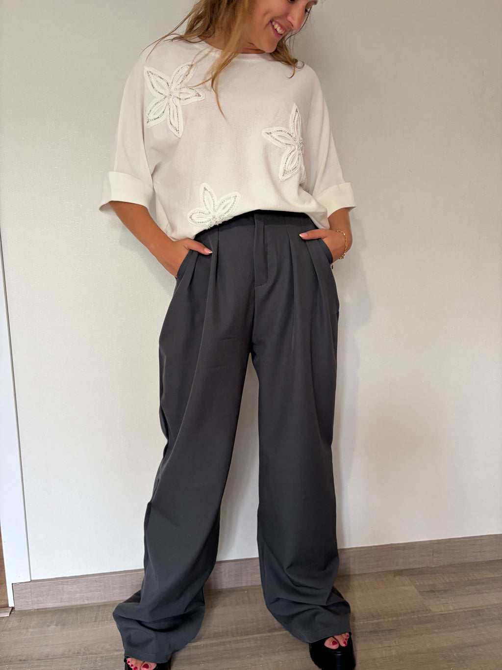 Pantalon Tailleur - Gris
