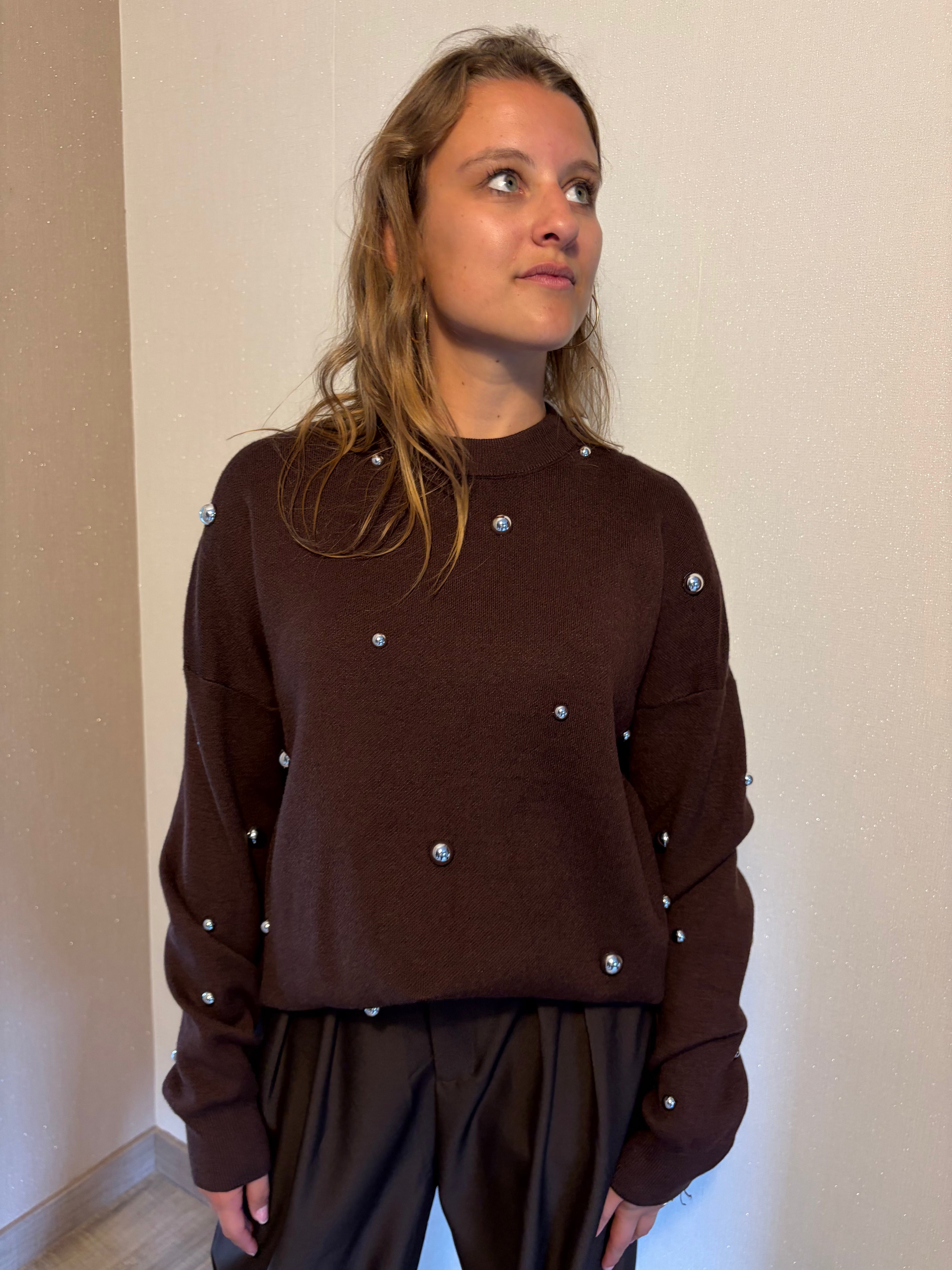 Pull Théa - Chocolat