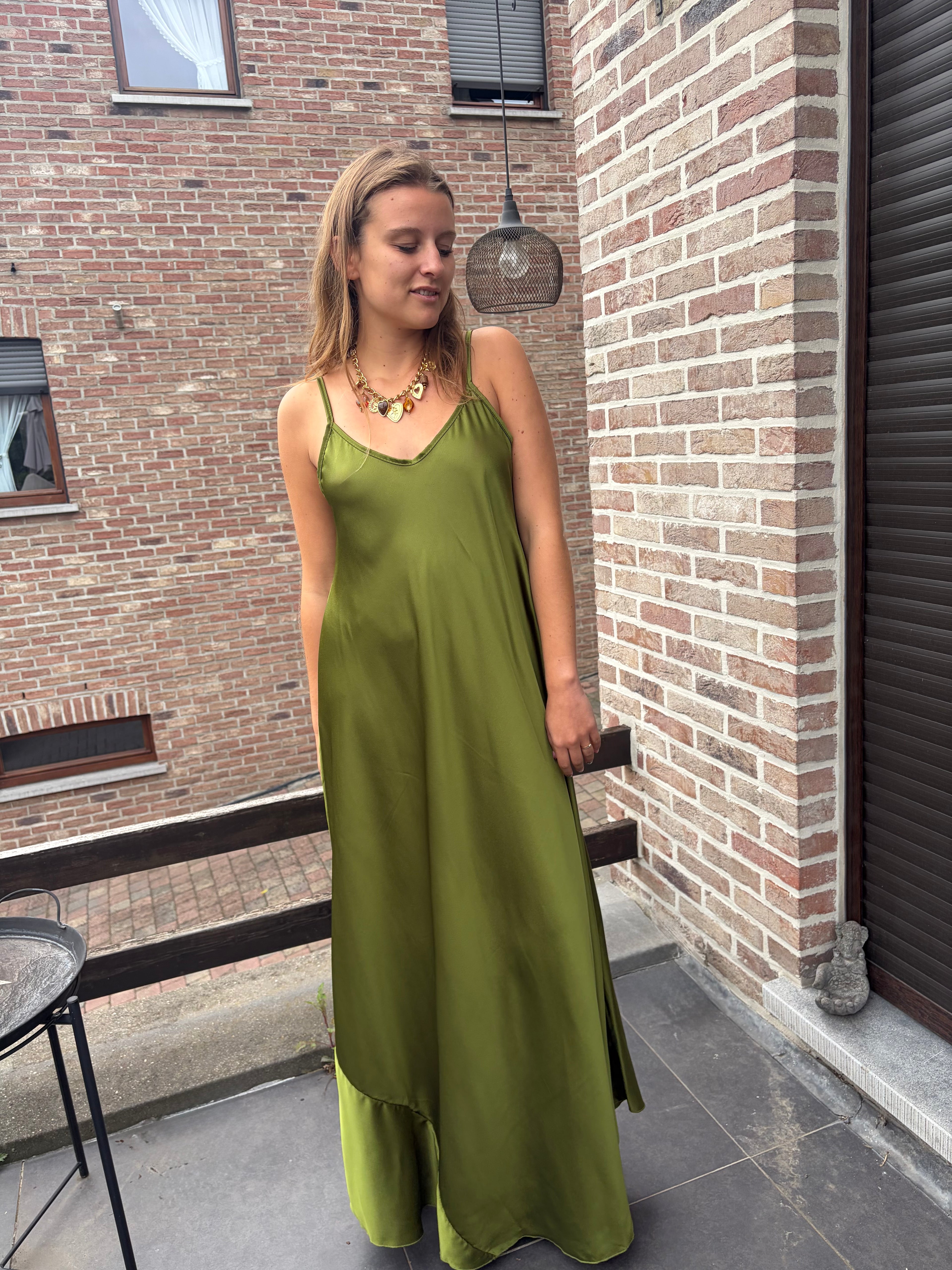 Robe longue Lisa - Vert