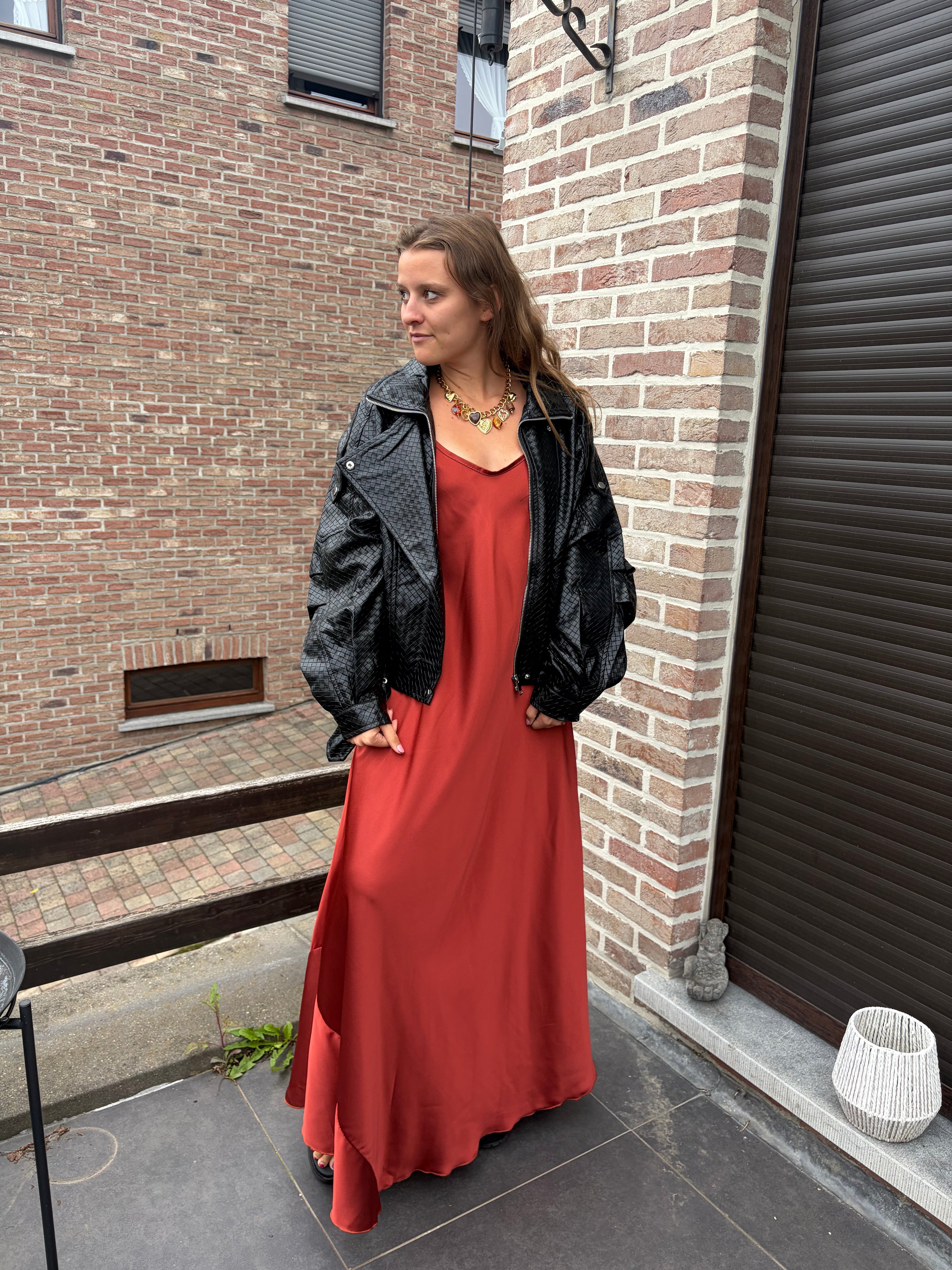 Robe longue Lisa - Rouille