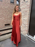 Robe longue Lisa - Rouille