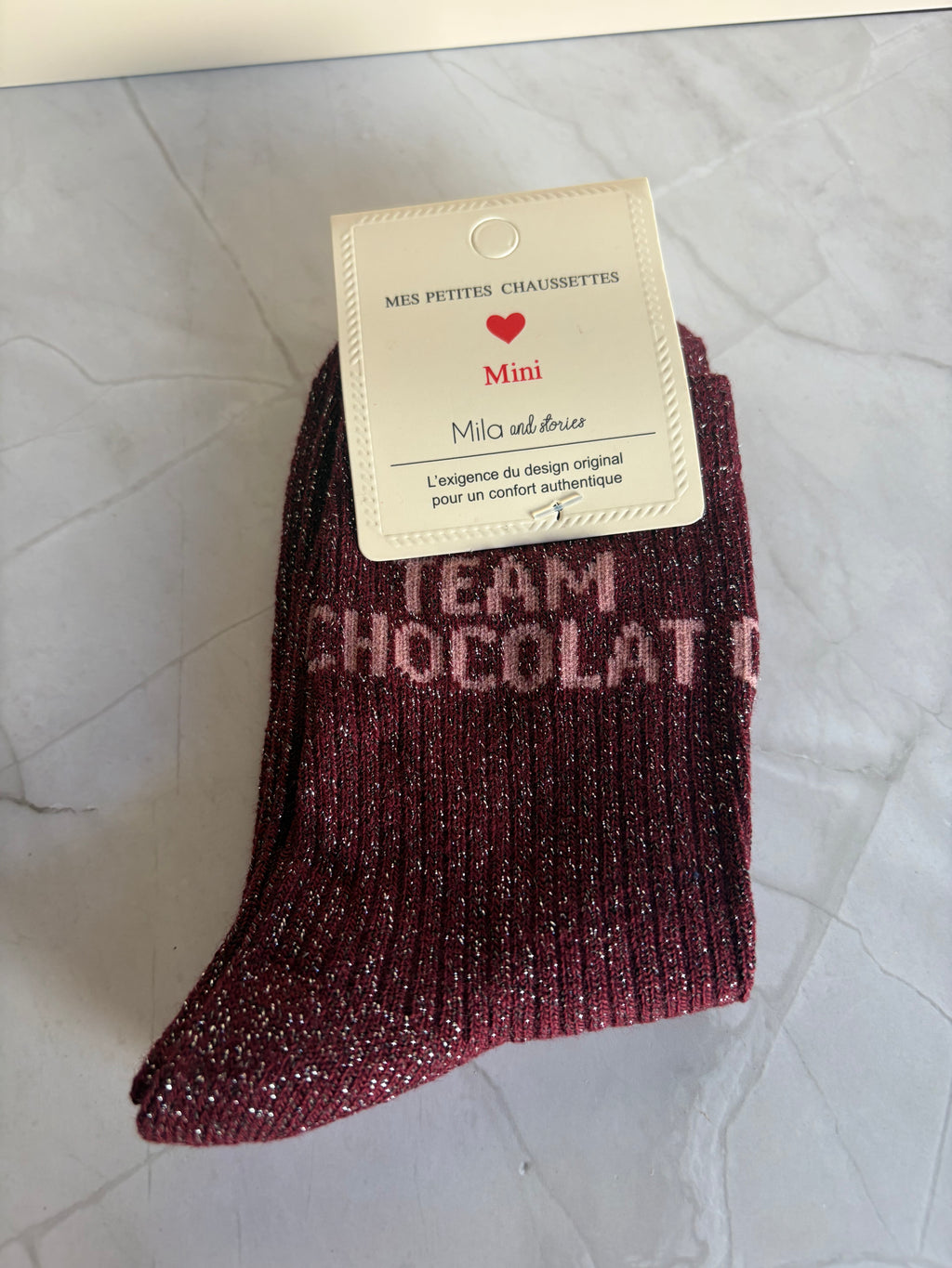 Chaussettes "Team Chocolat" - enfant