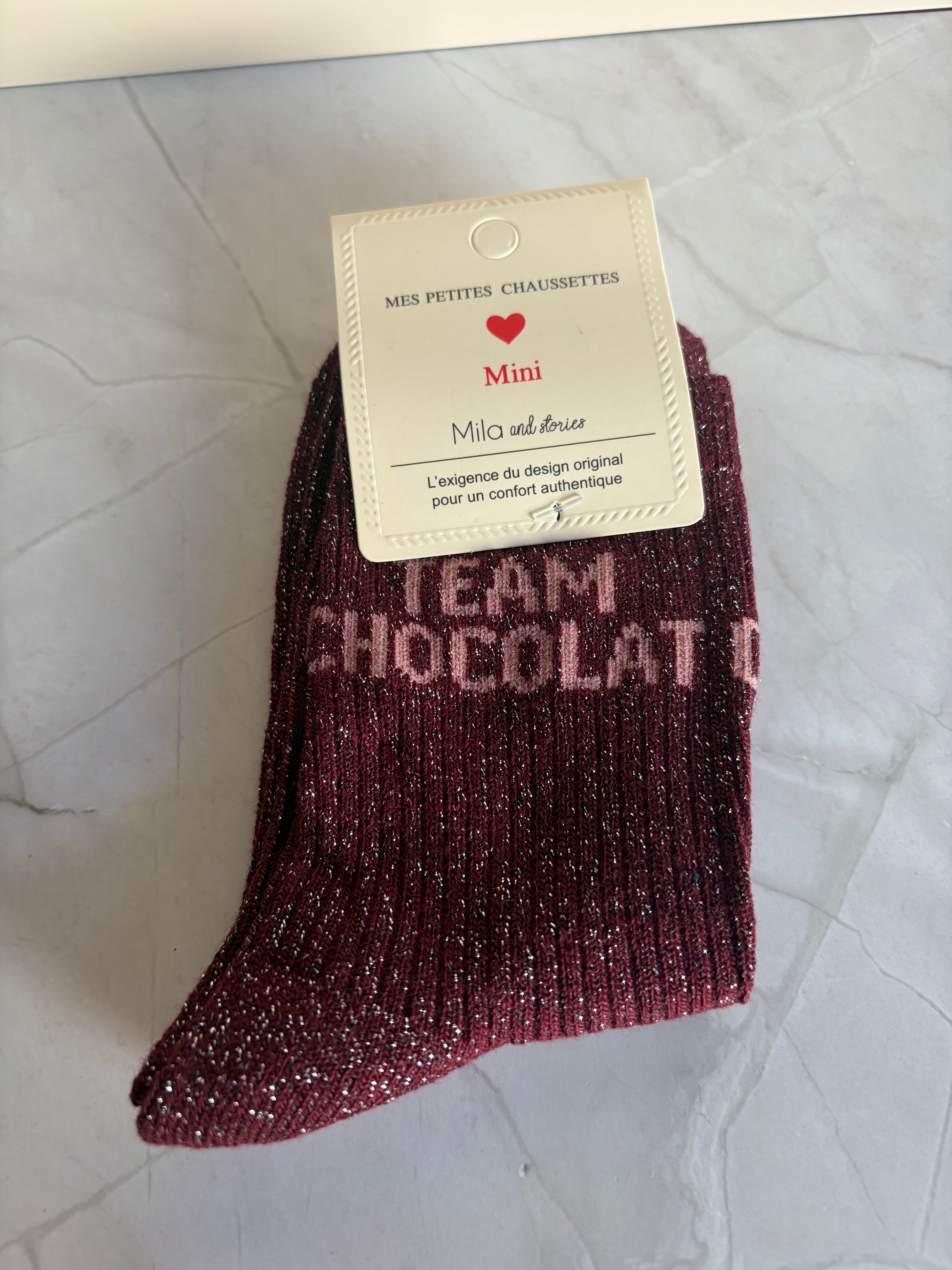 Chaussettes "Team Chocolat" - enfant