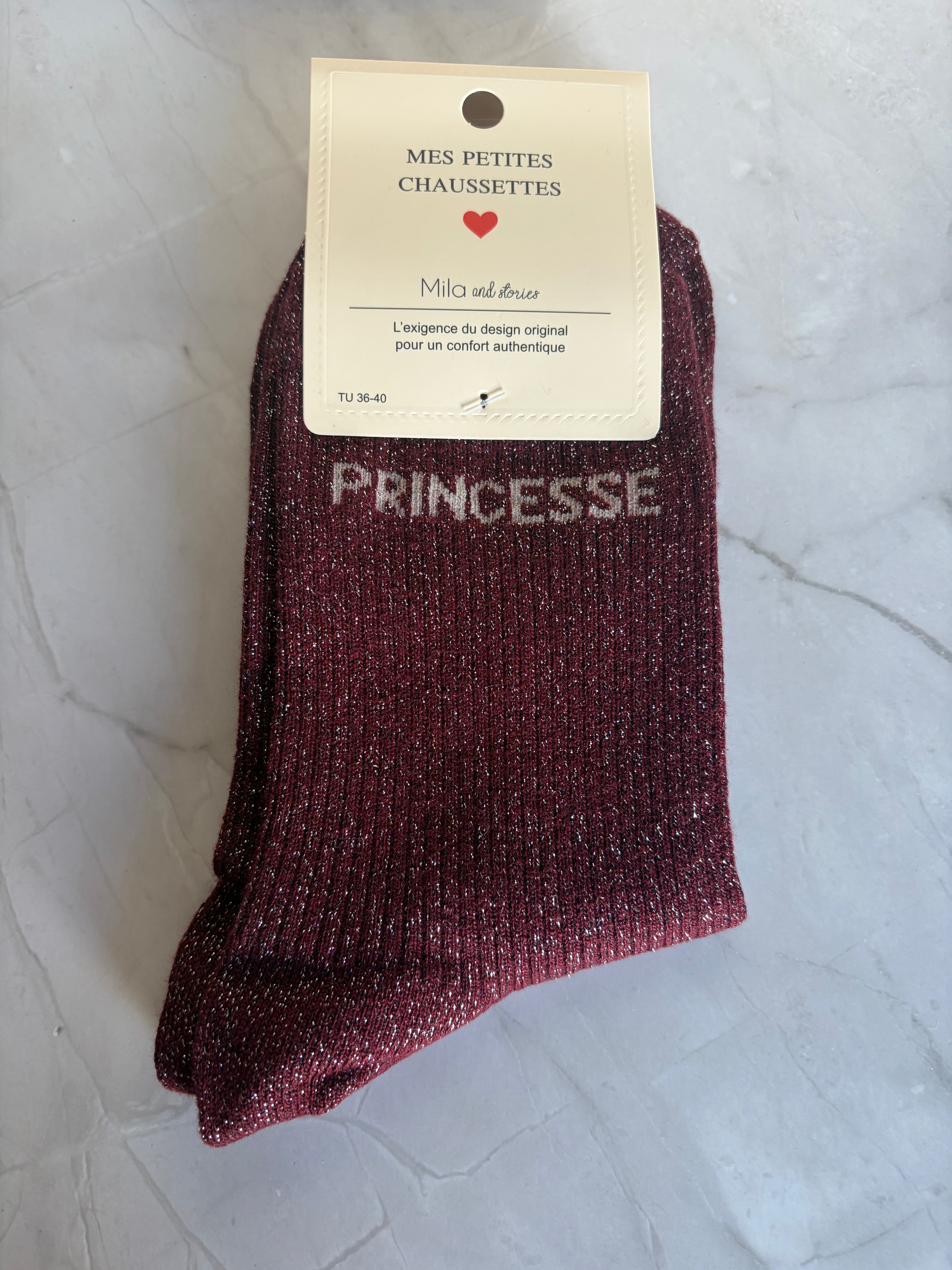 Chaussettes "Princesse" adulte