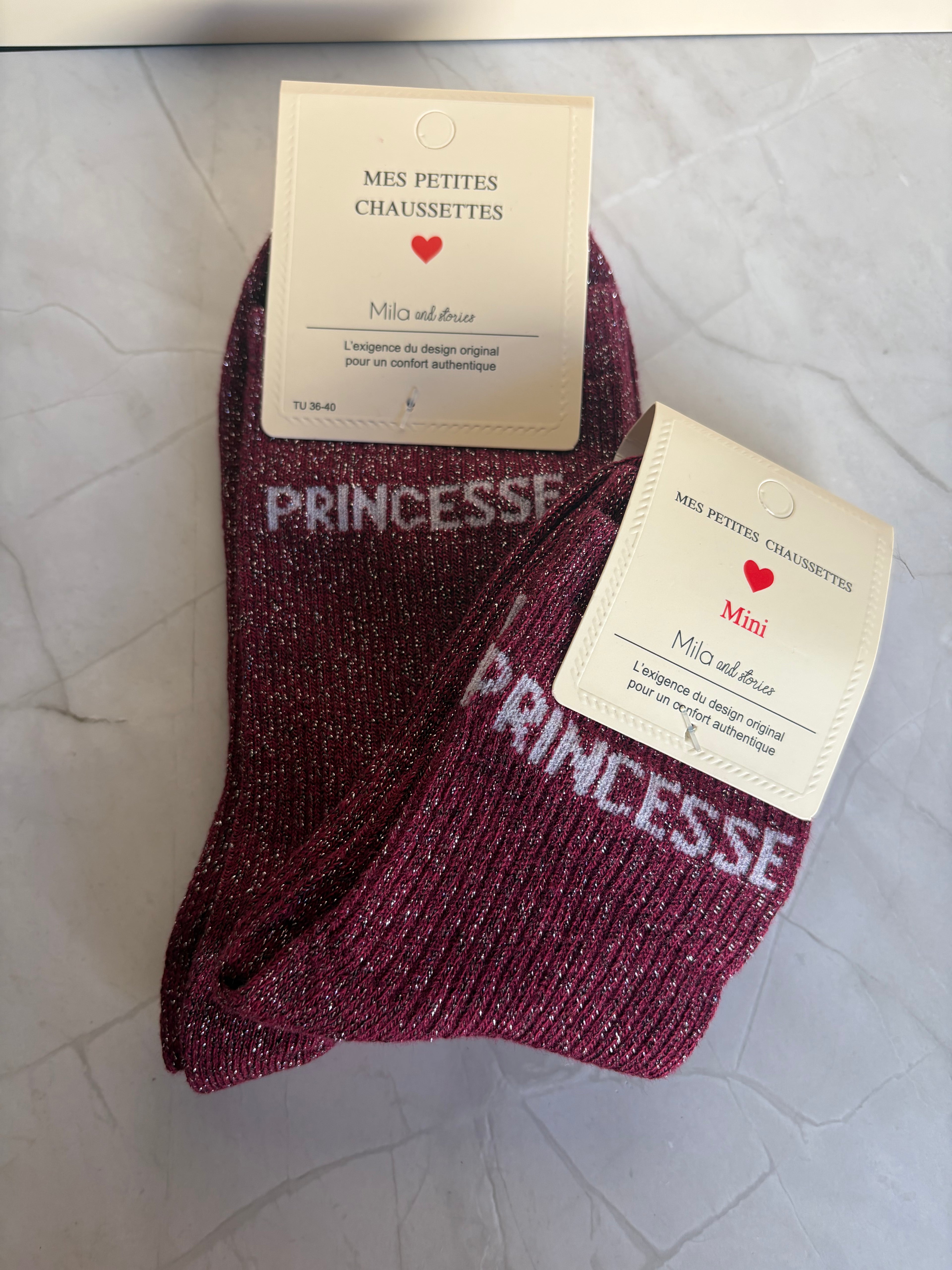 Chaussettes "Princesse" adulte