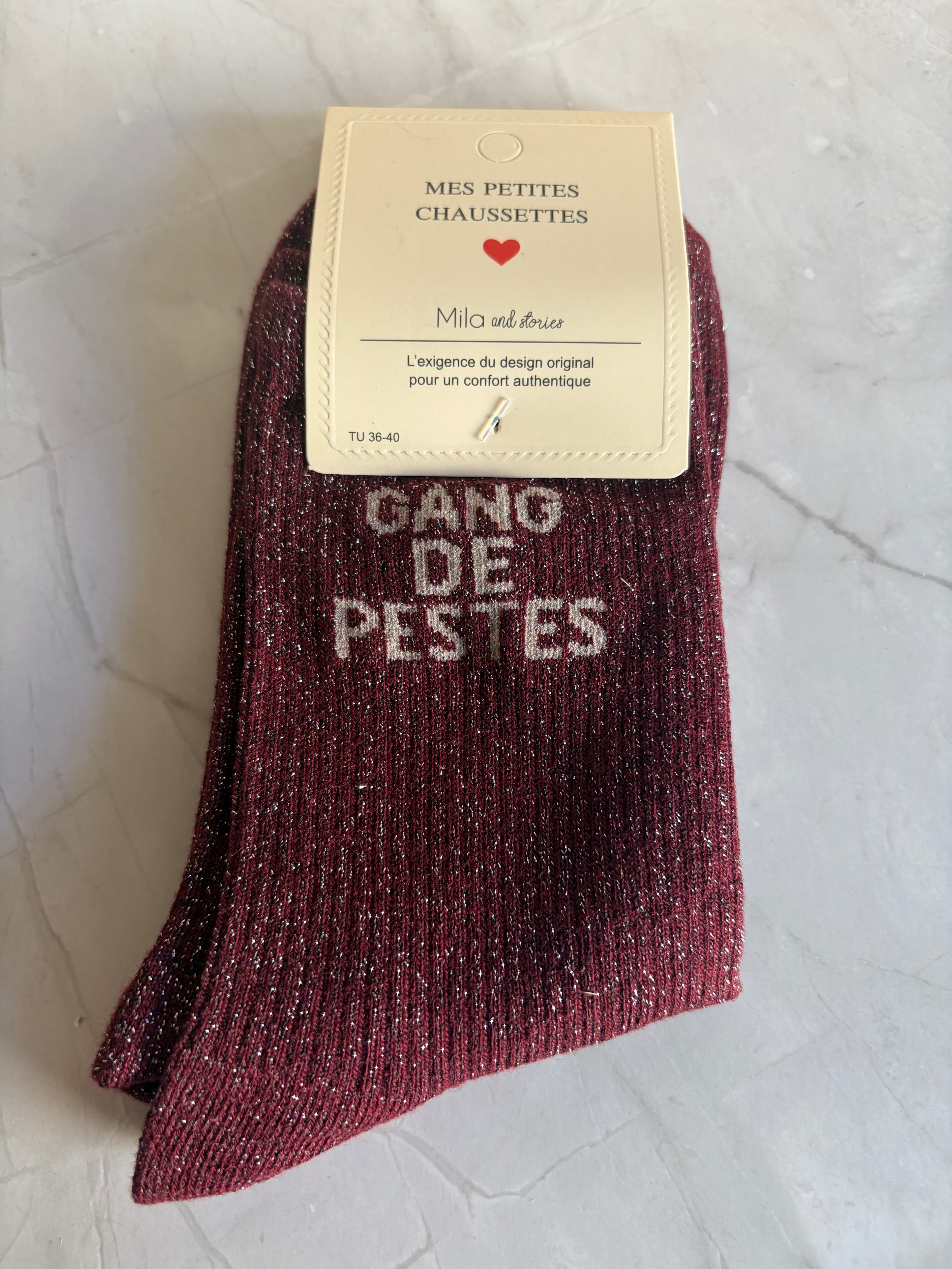 Chaussettes "Gang de pestes" adulte