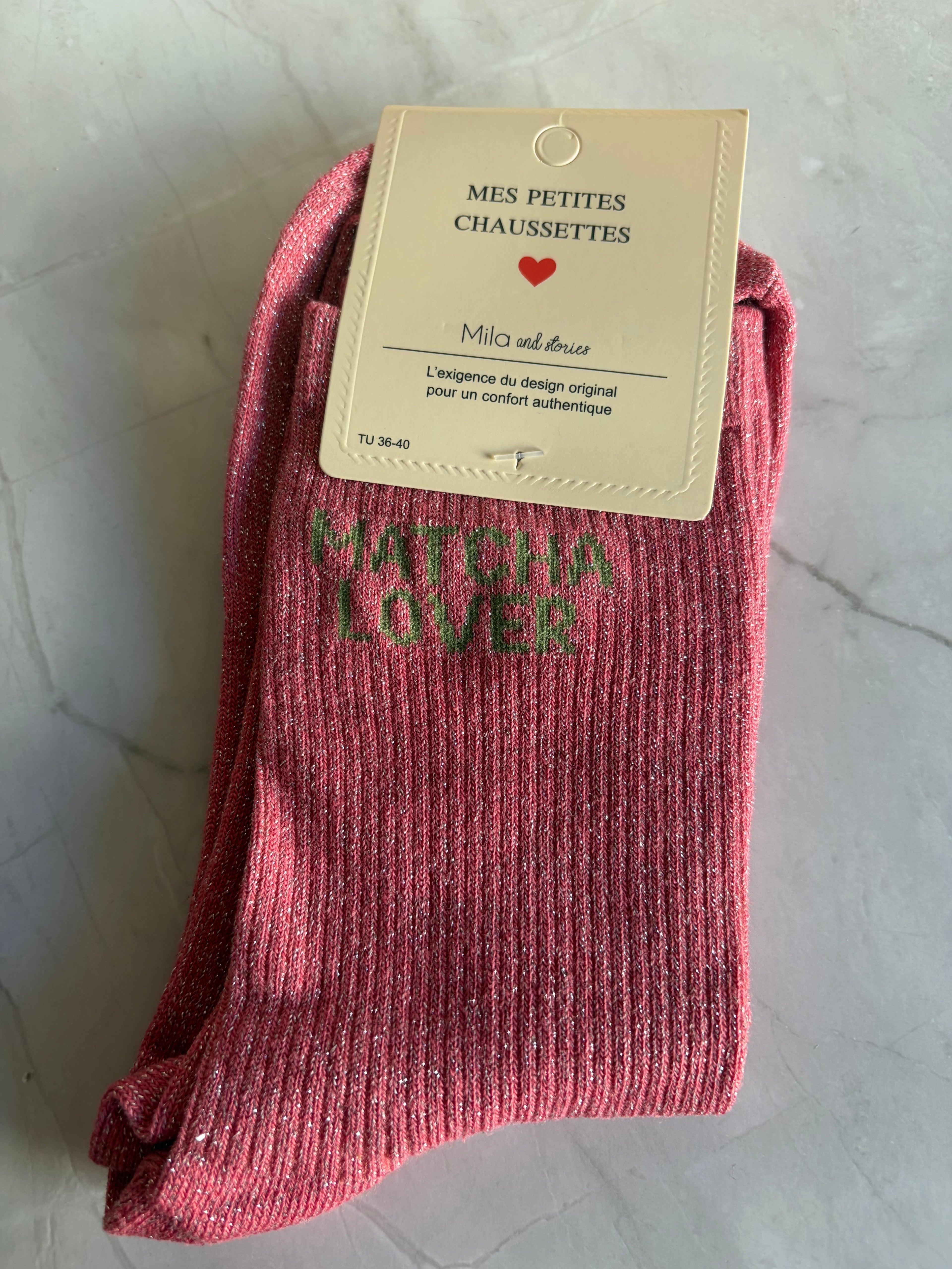 Chaussettes "Matcha Lover" adulte