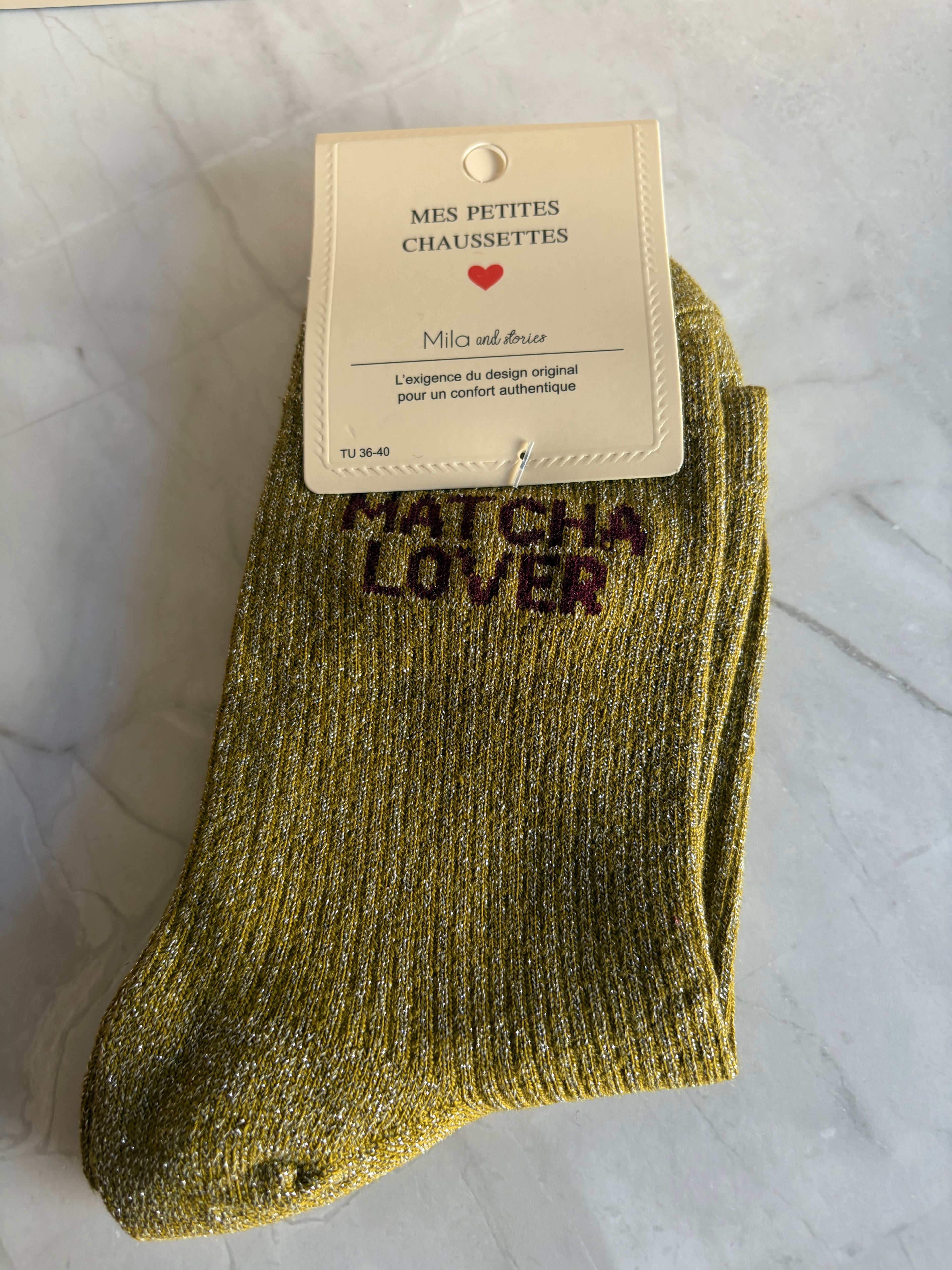 Chaussettes "Matcha Lover" adulte