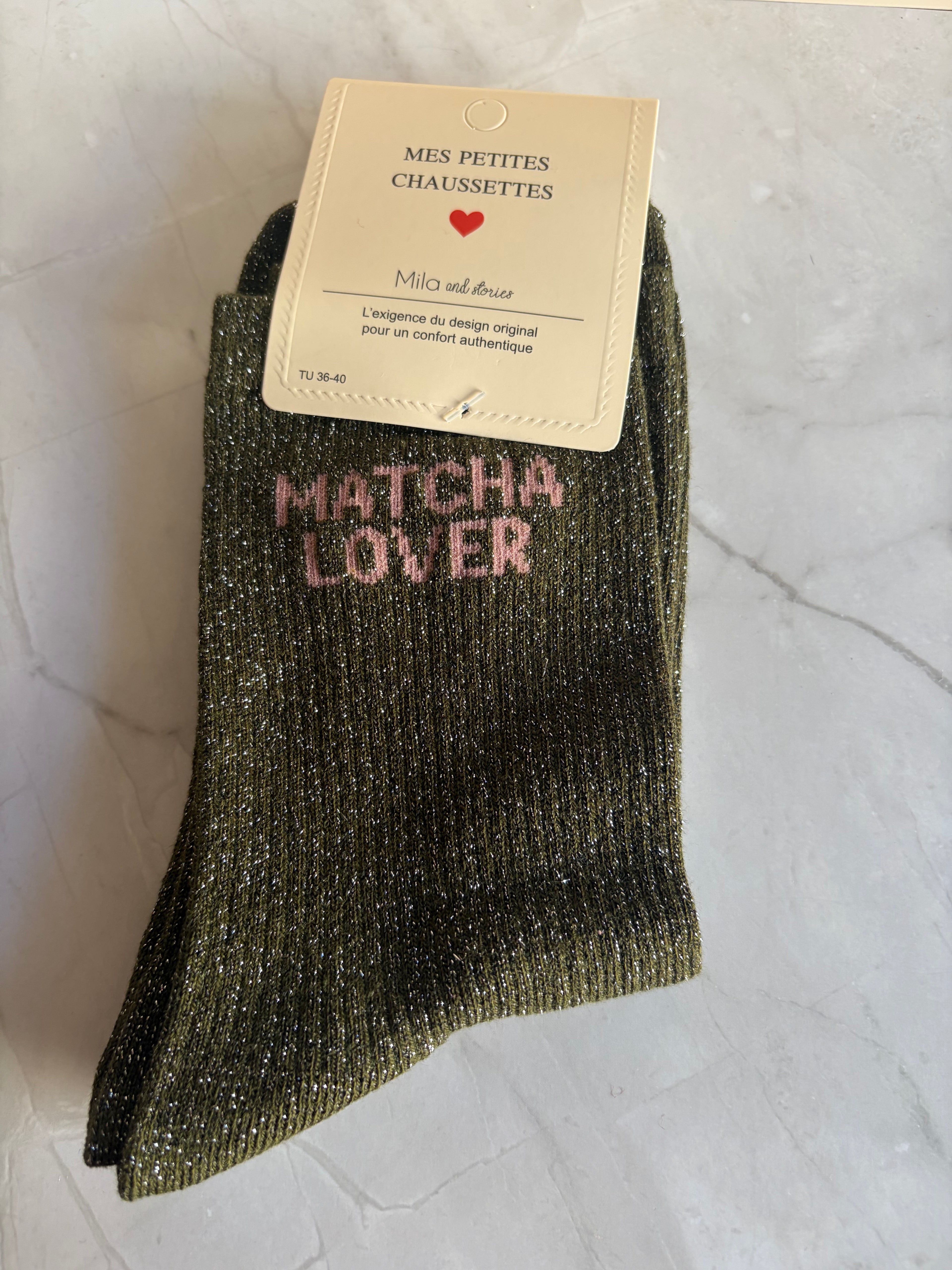 Chaussettes "Matcha Lover" adulte